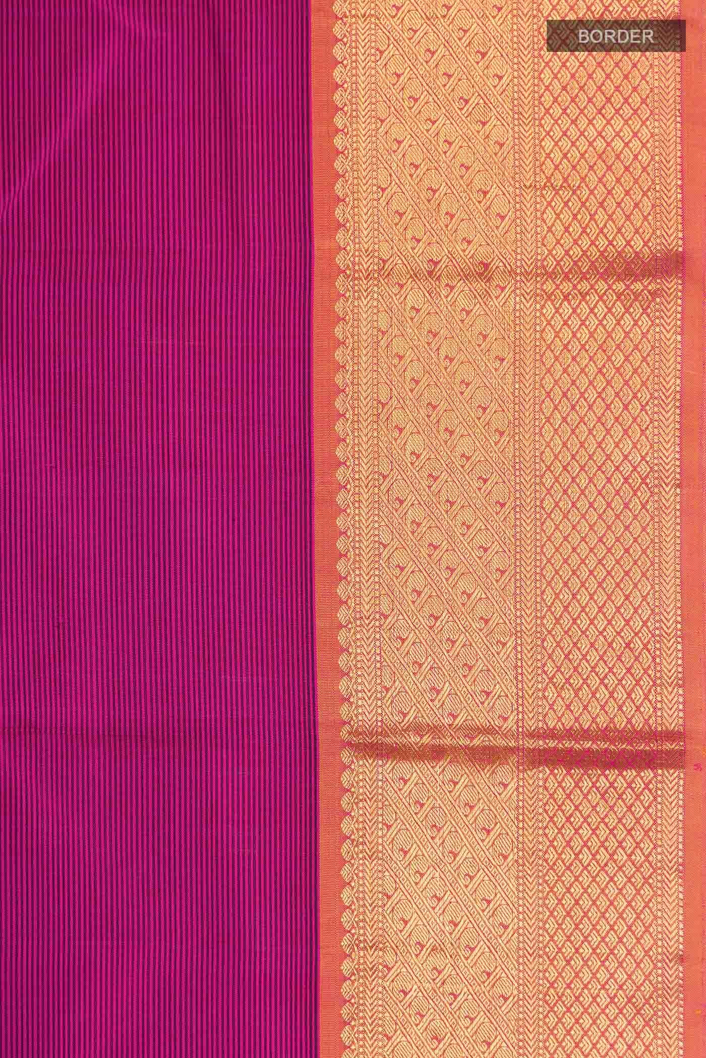 Purple Kanchipuram Silk Saree