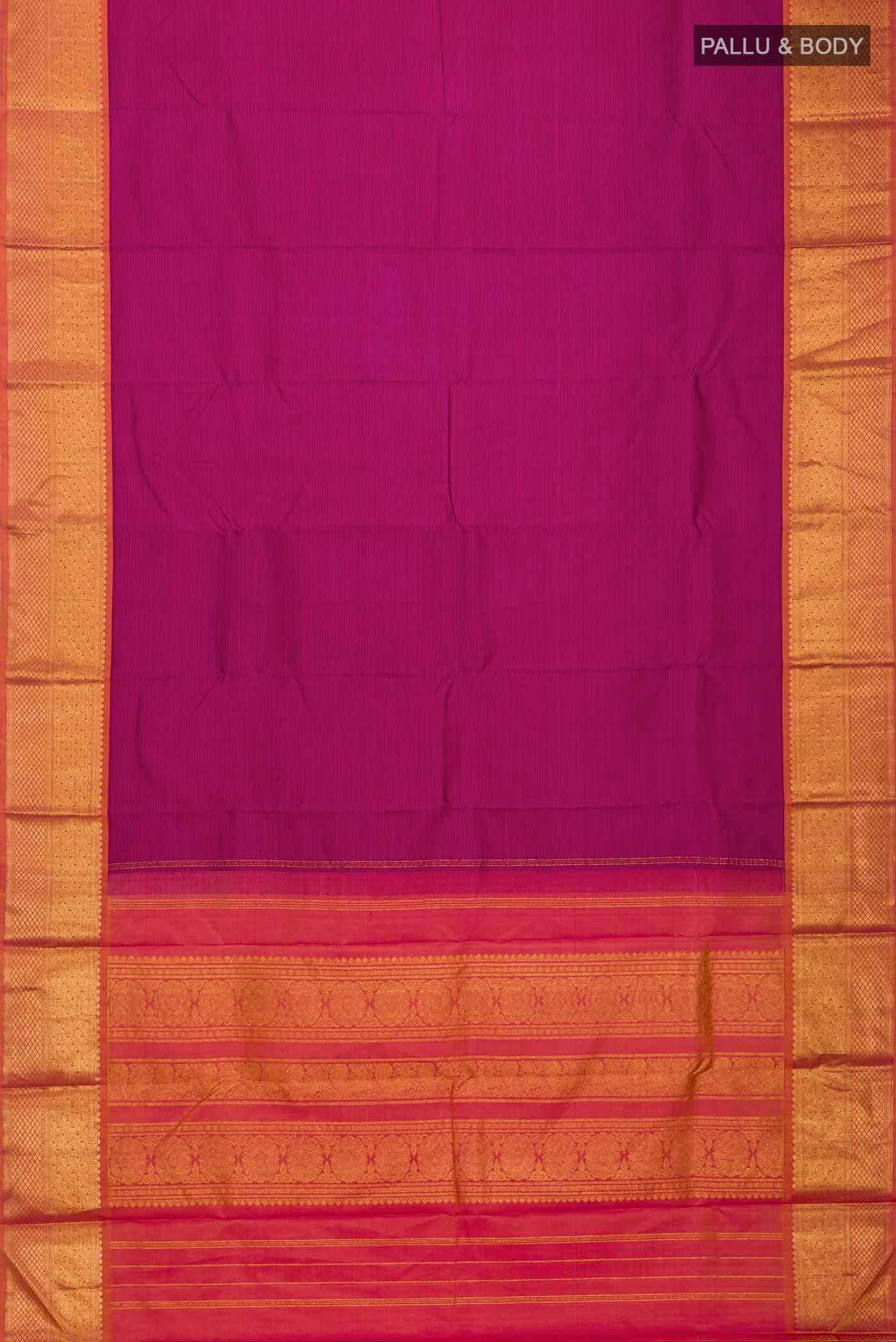 Purple Kanchipuram Silk Saree