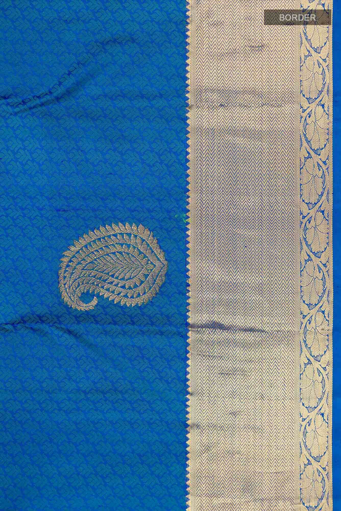 Blue Kanchipuram Silk Saree