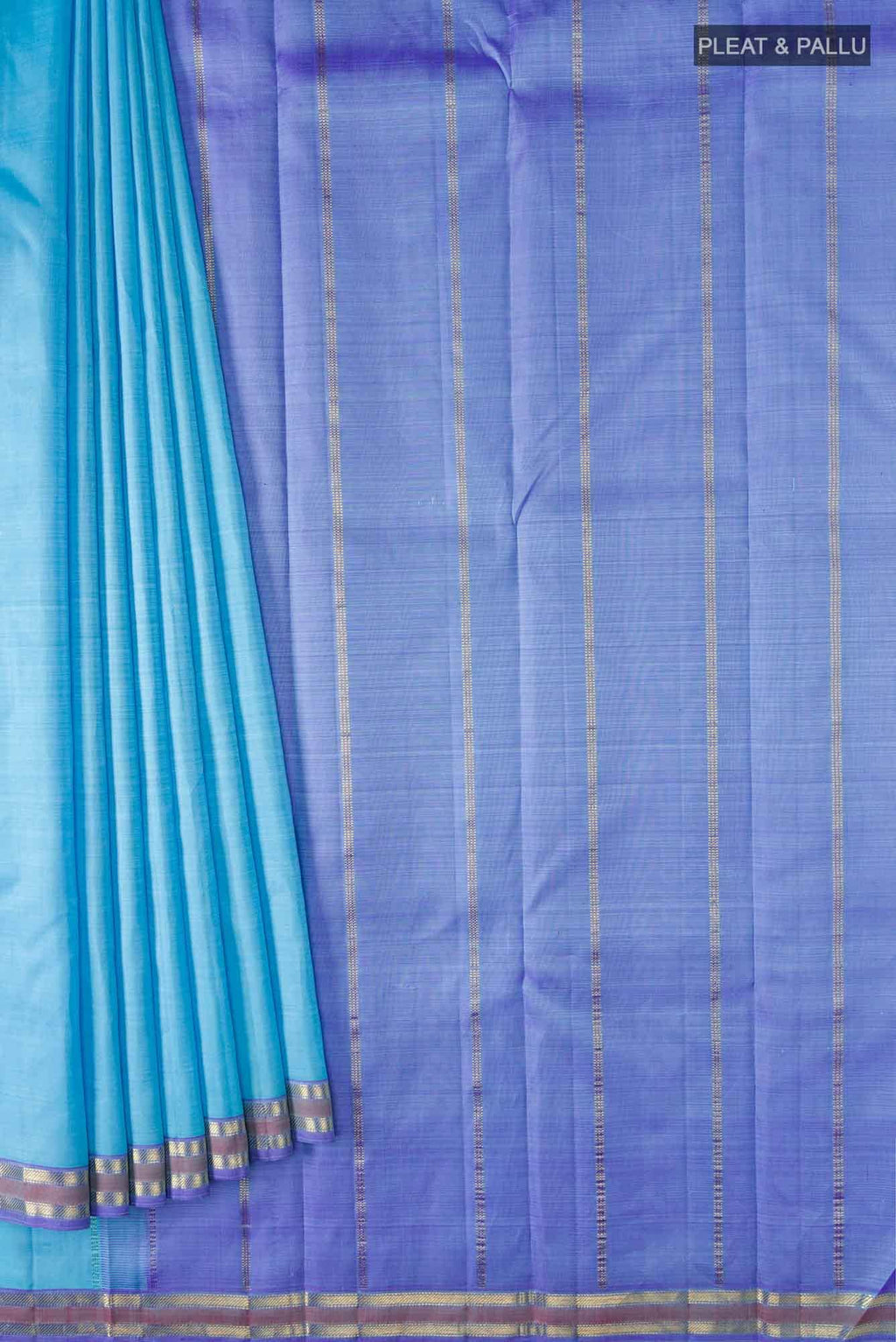 Blue Kanchipuram Silk Saree