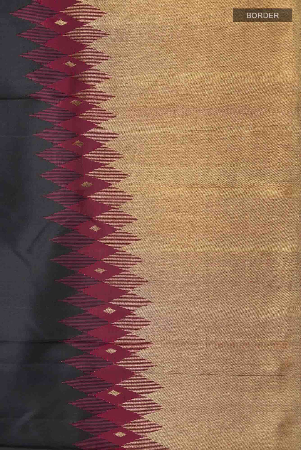 Black Kanchipuram Silk Saree