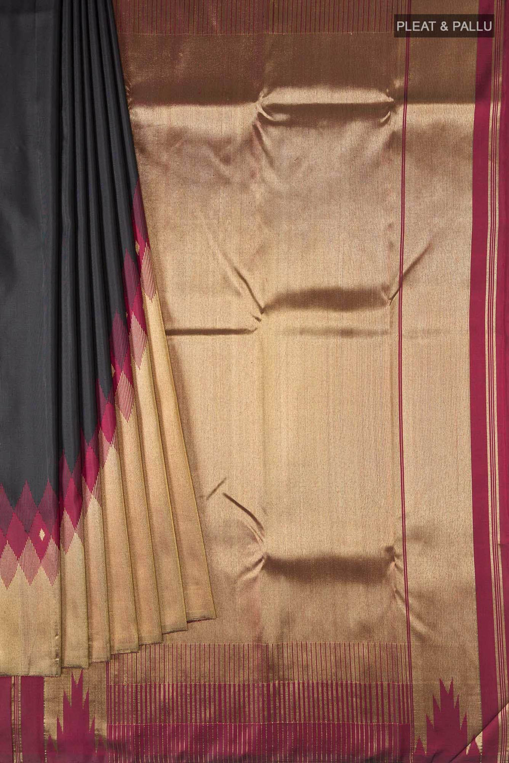 Black Kanchipuram Silk Saree