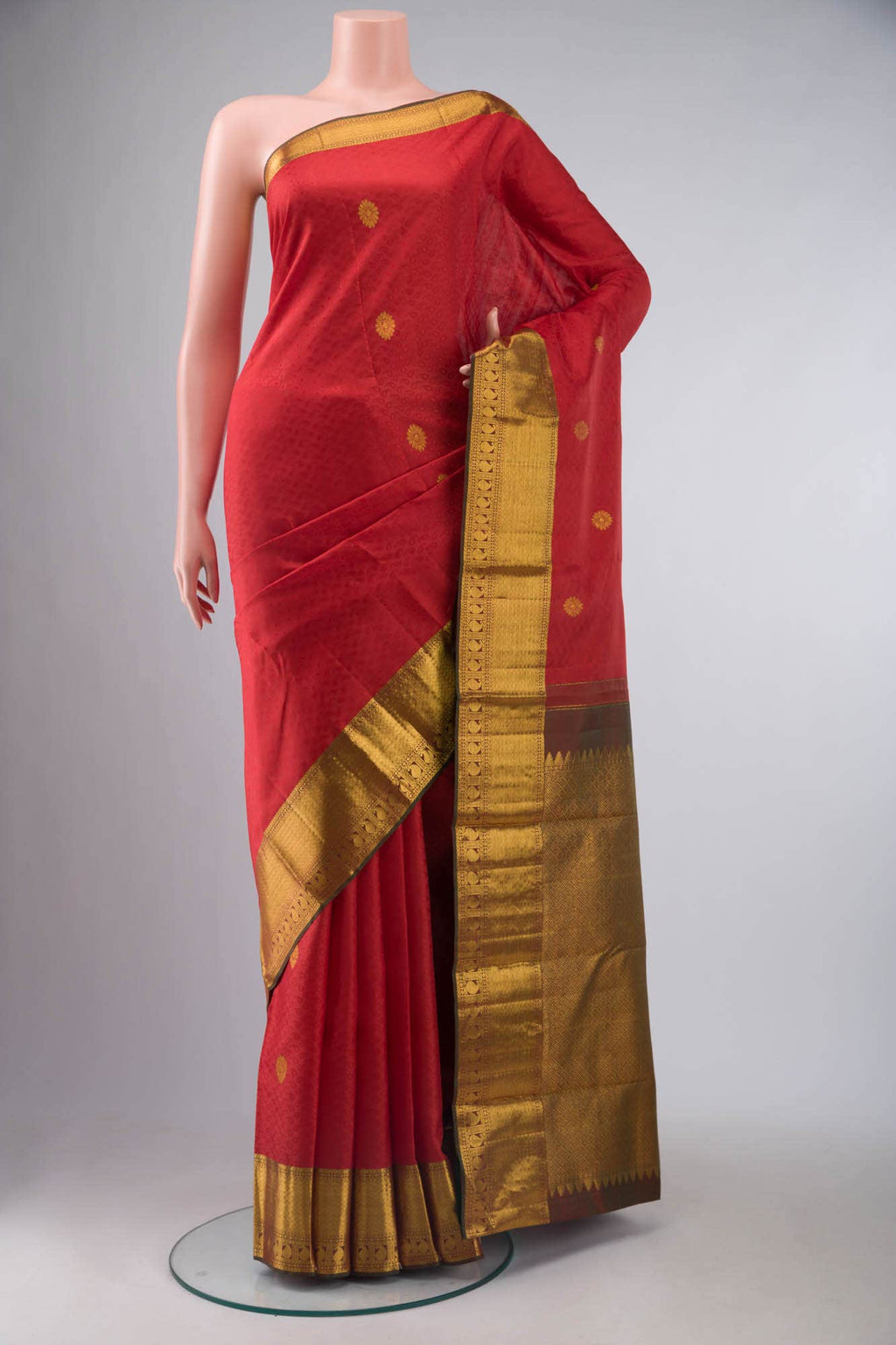 Red Kanchipuram Silk Saree