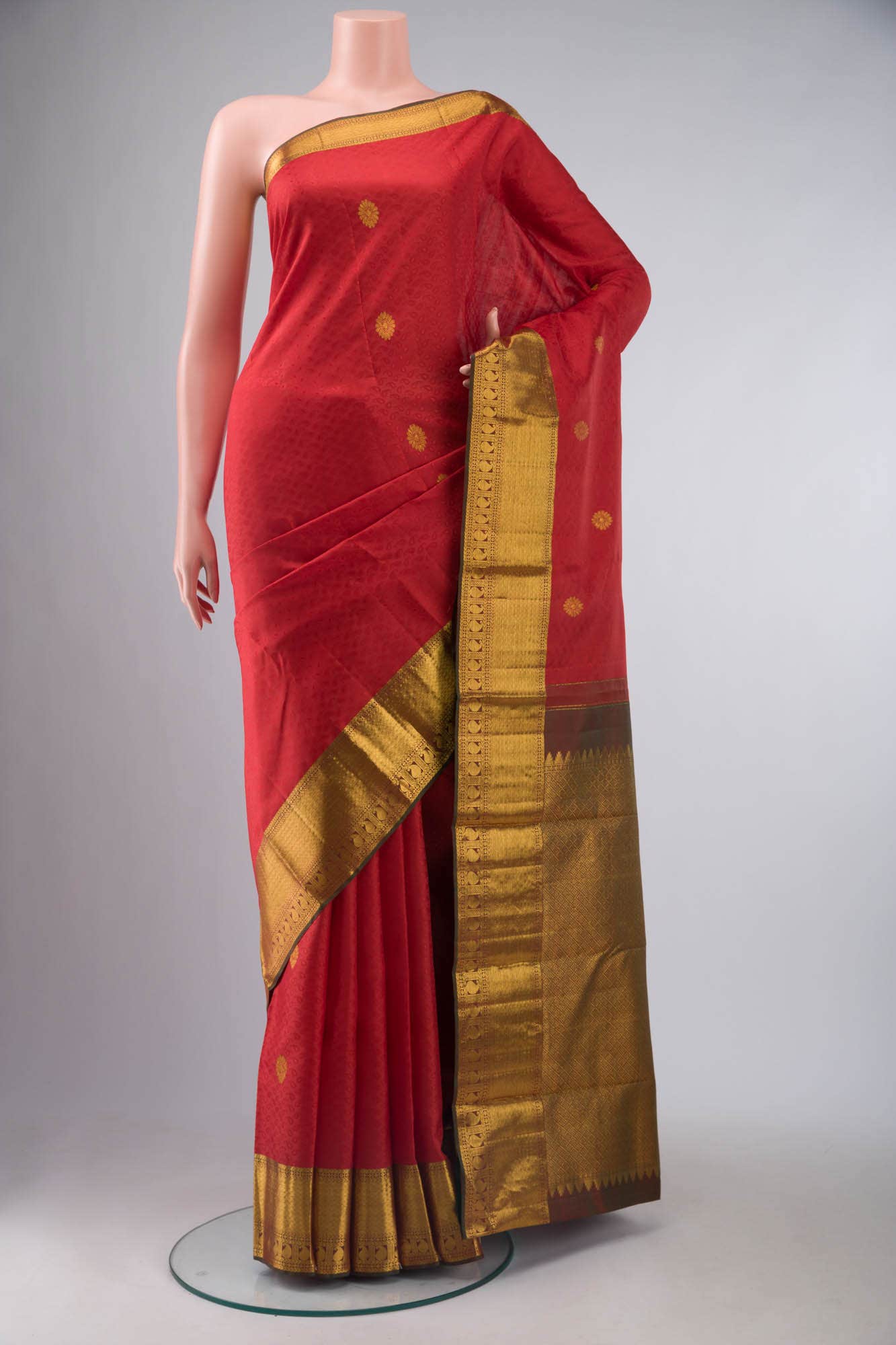 Red Kanchipuram Silk Saree