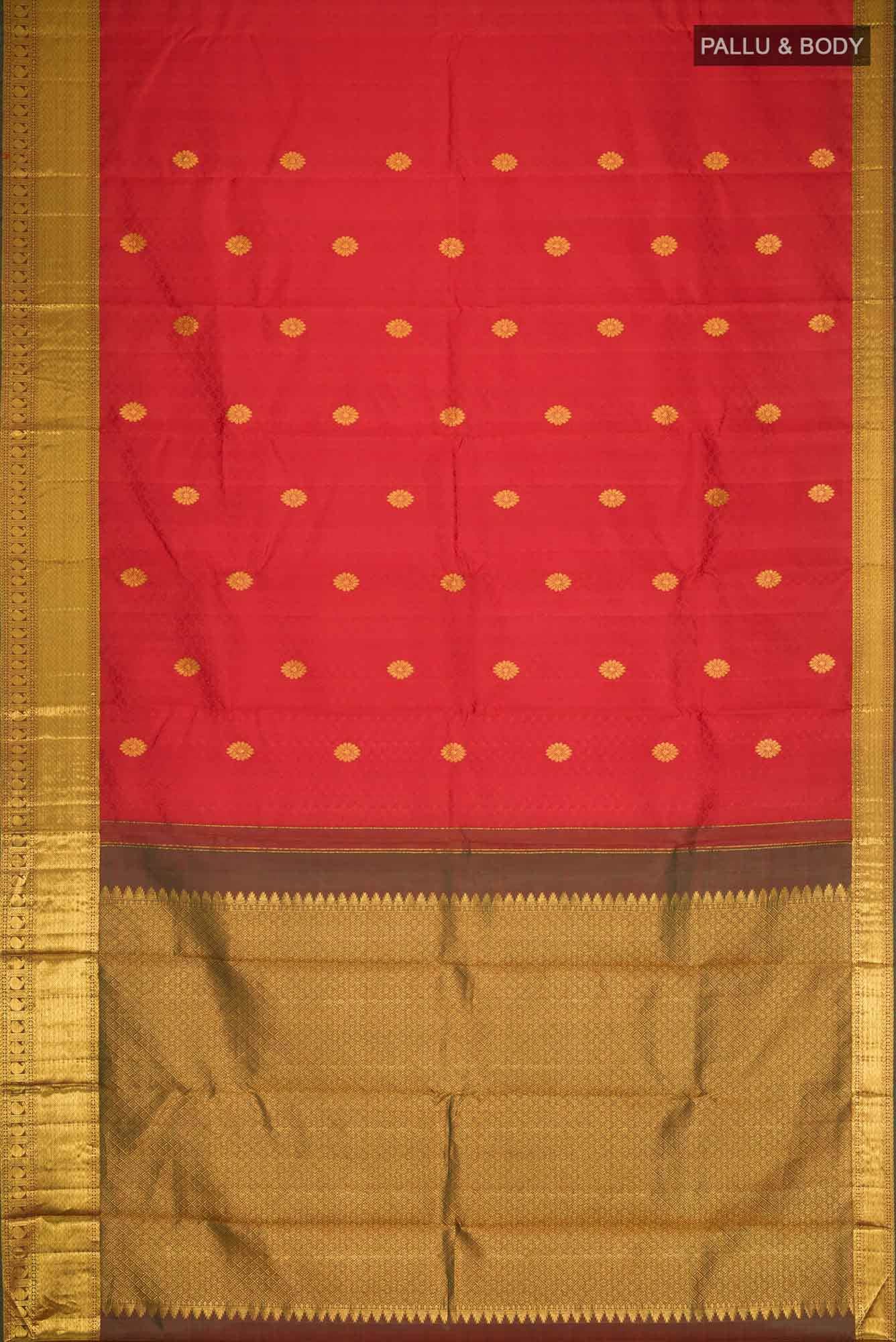 Red Kanchipuram Silk Saree