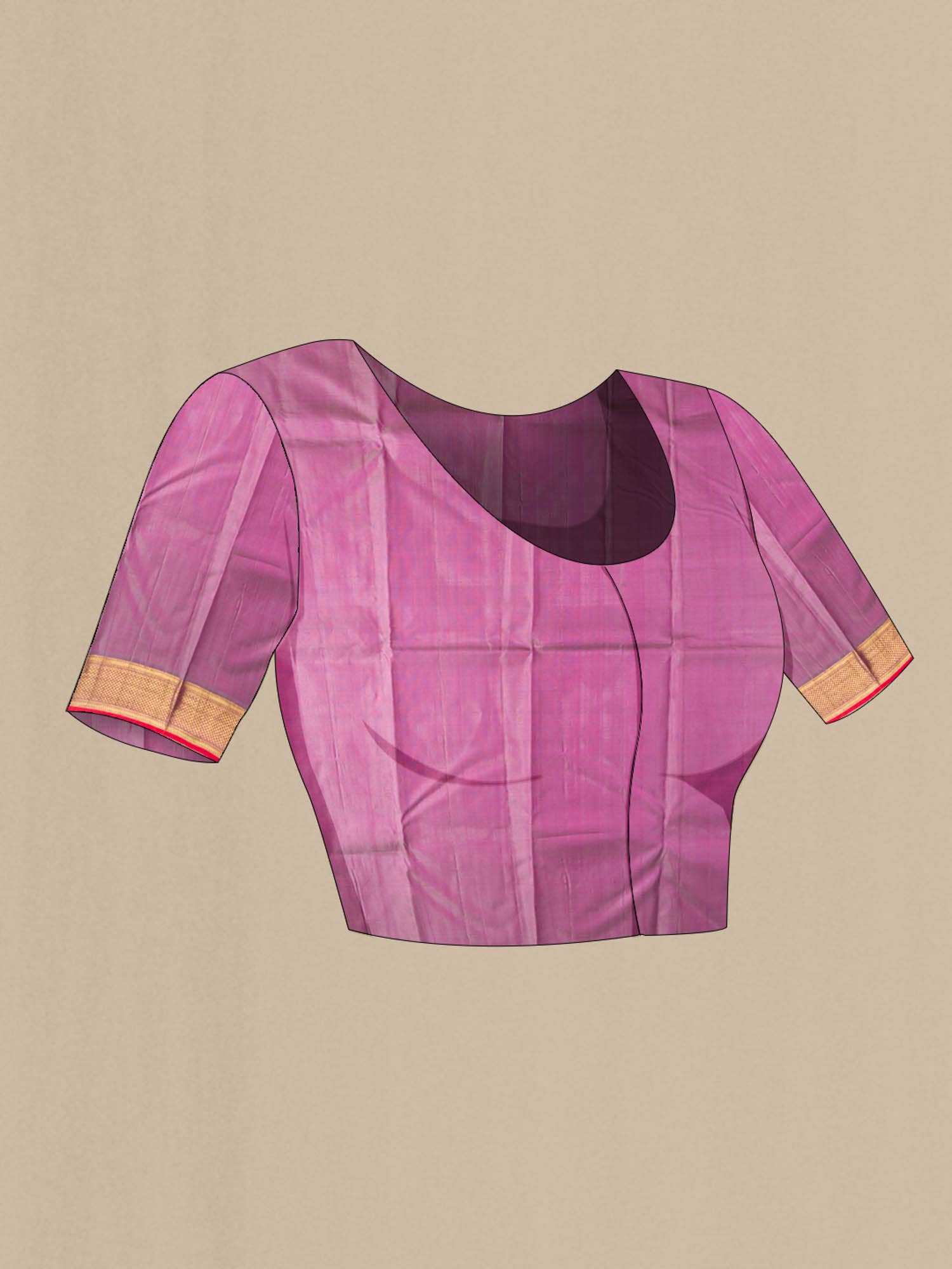 Pink Kanchipuram Silk Saree