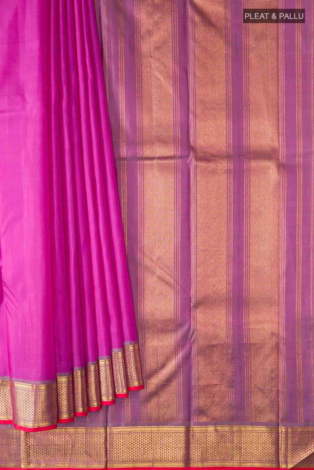 Pink Kanchipuram Silk Saree