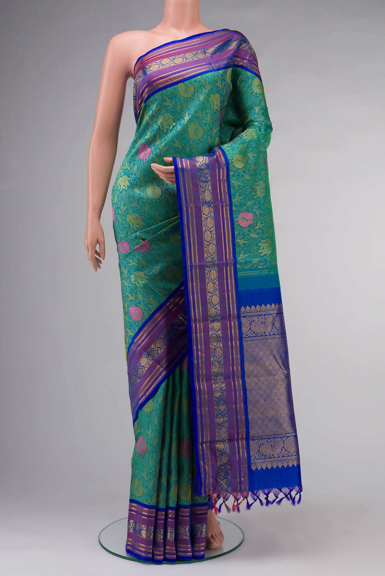 Green Kanchipuram Silk Saree