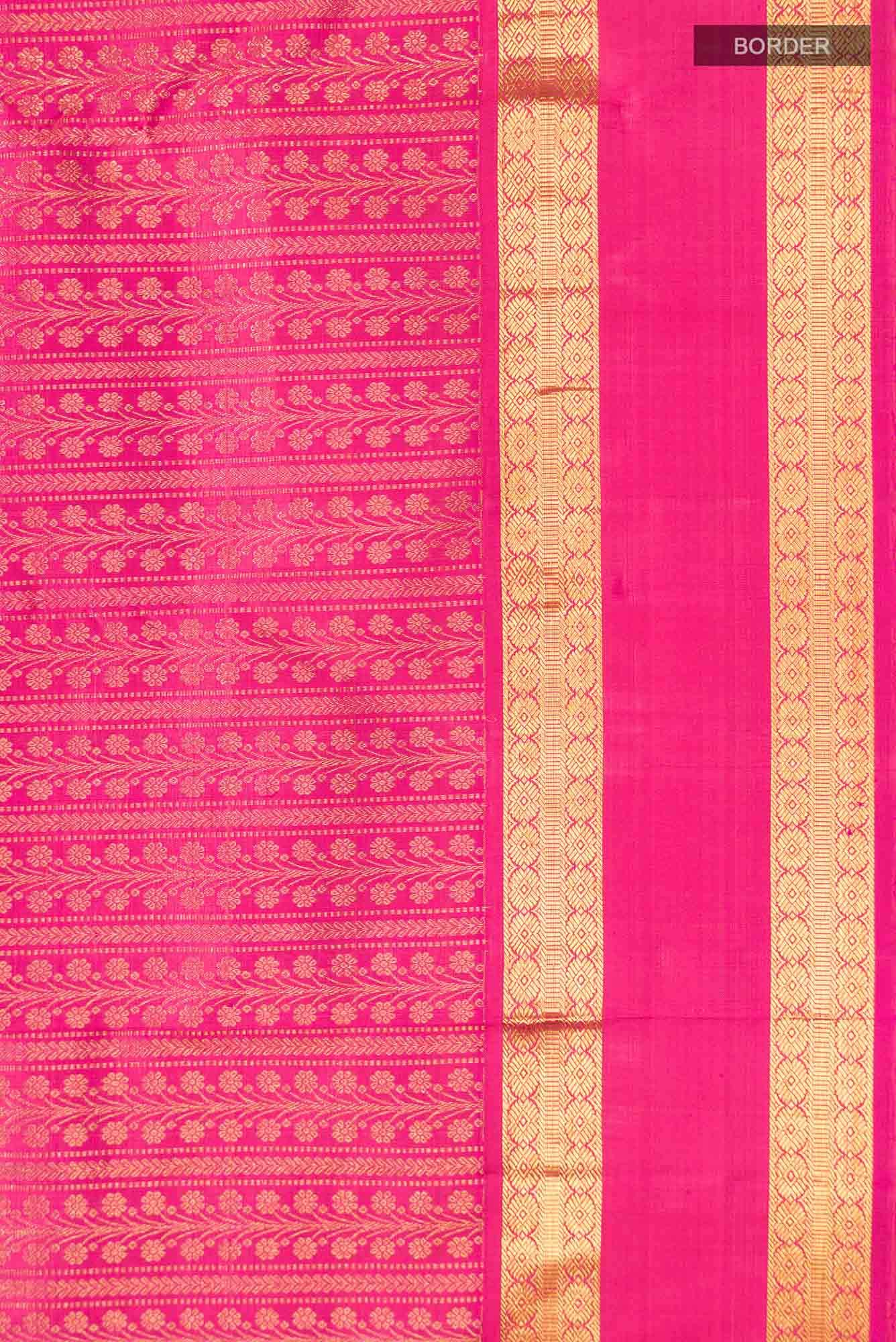 Pink Kanchipuram Silk Saree