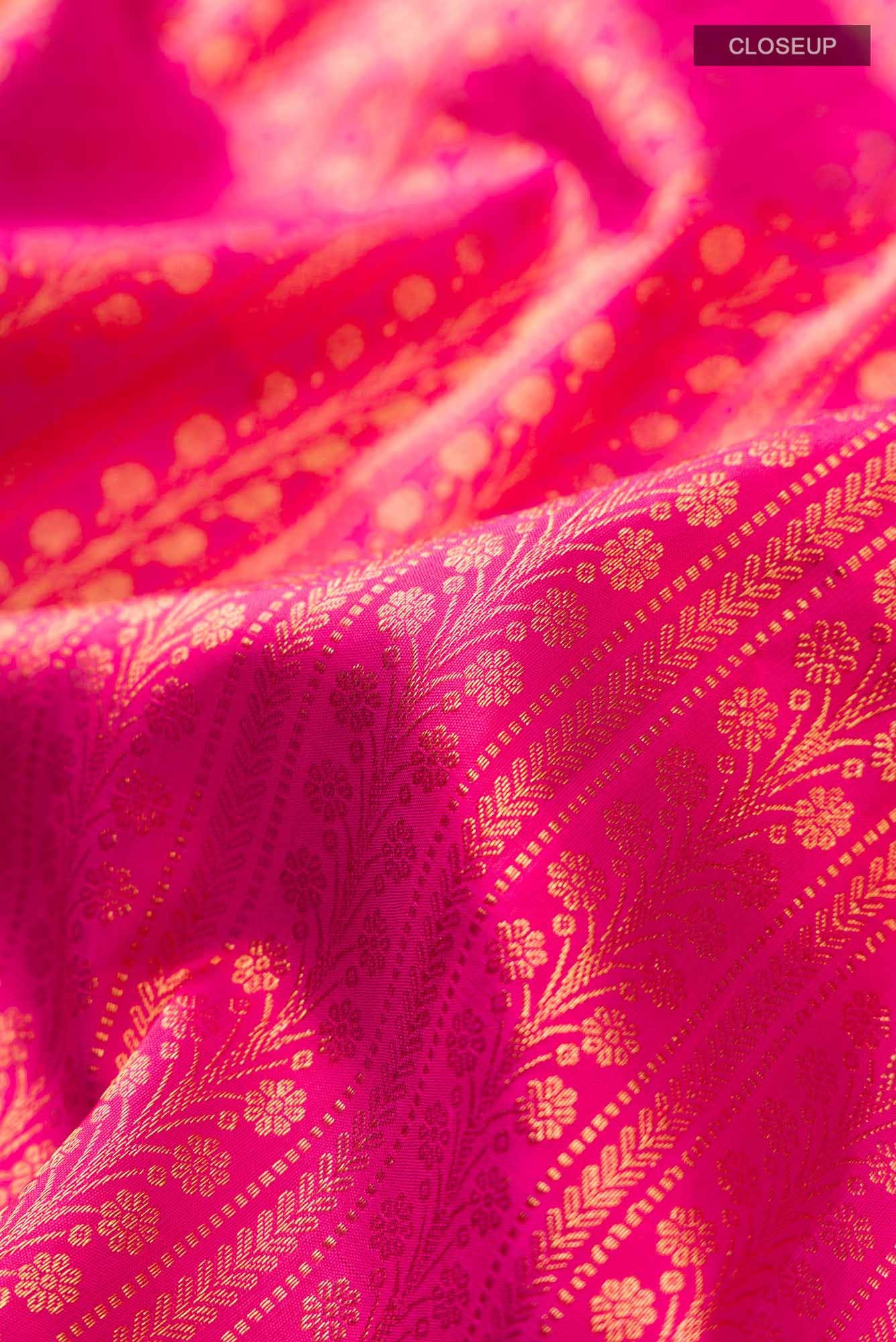 Pink Kanchipuram Silk Saree