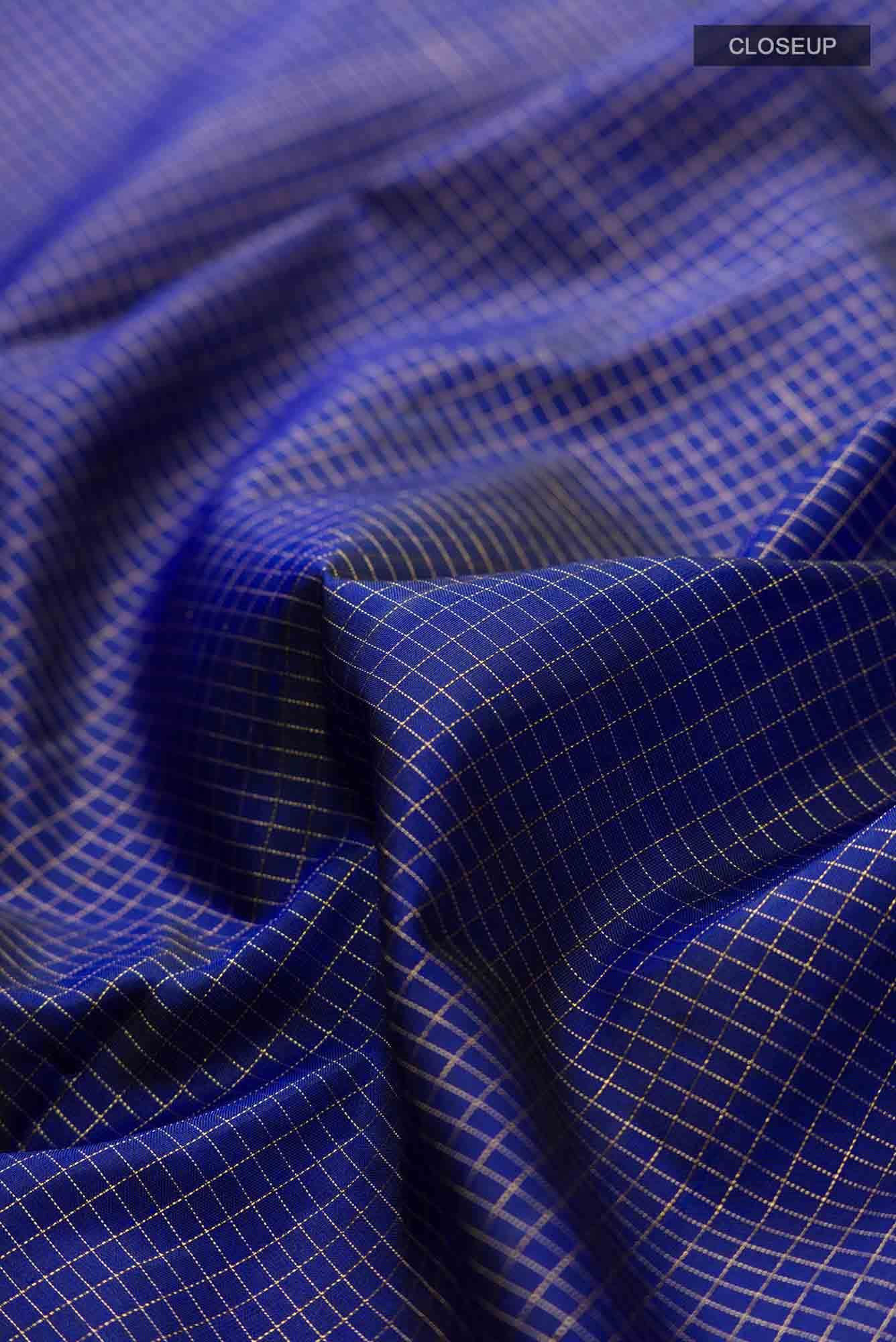Blue Kanchipuram Silk Saree