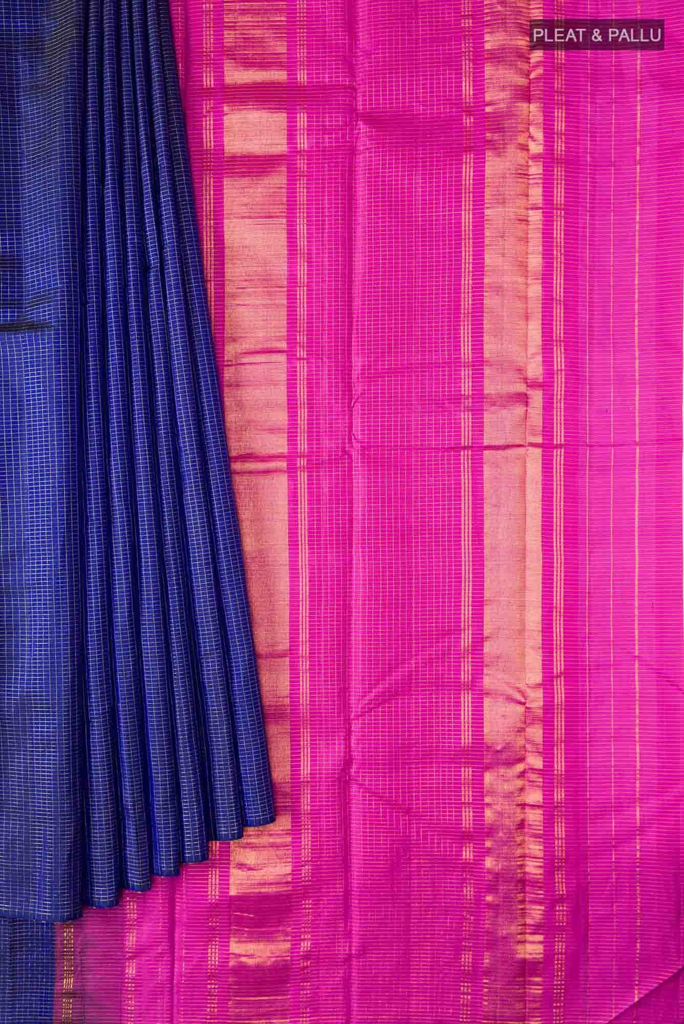 Blue Kanchipuram Silk Saree