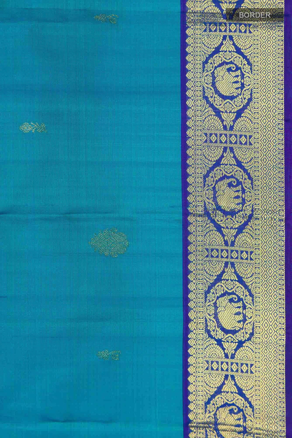 Blue Kanchipuram Silk Saree