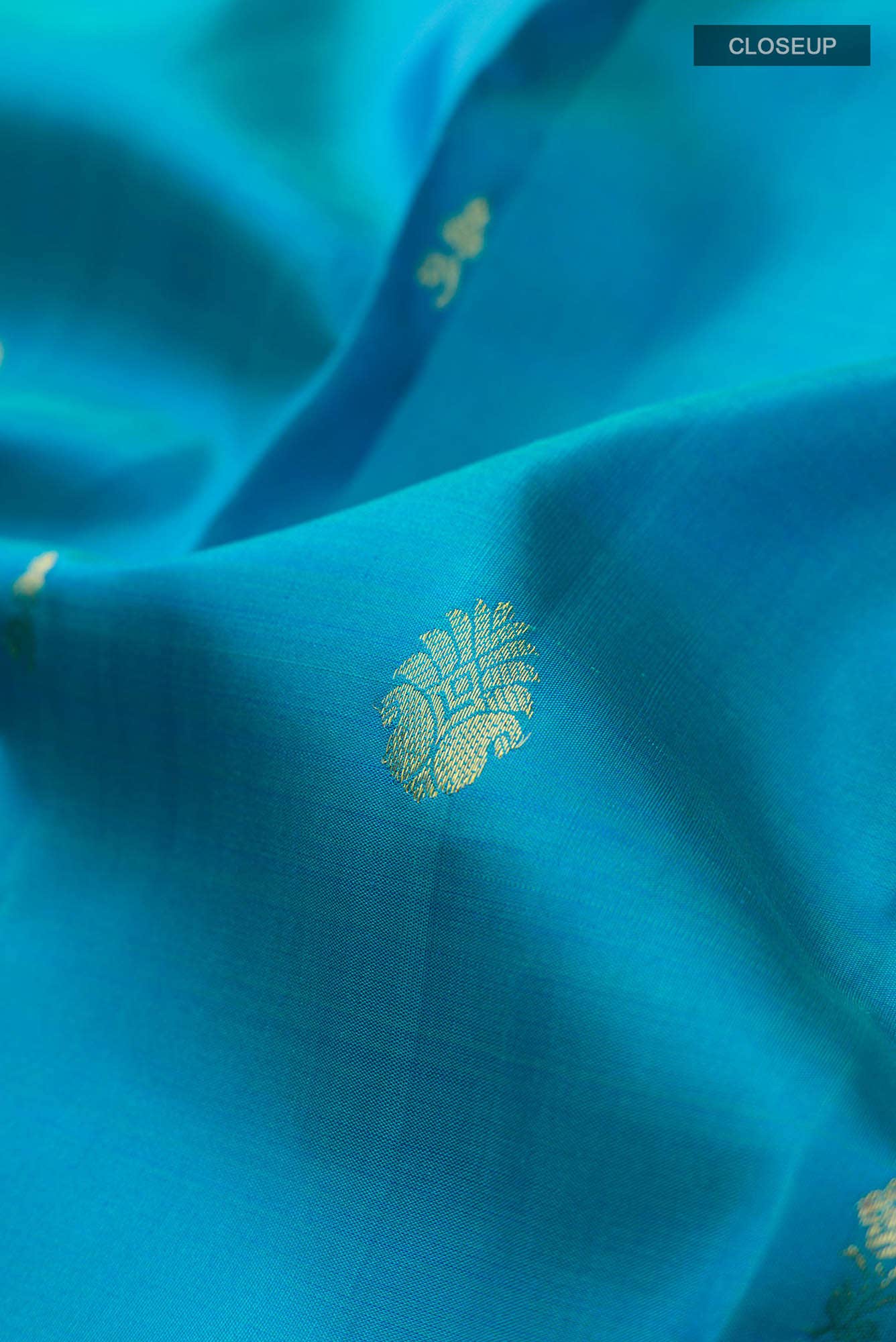 Blue Kanchipuram Silk Saree