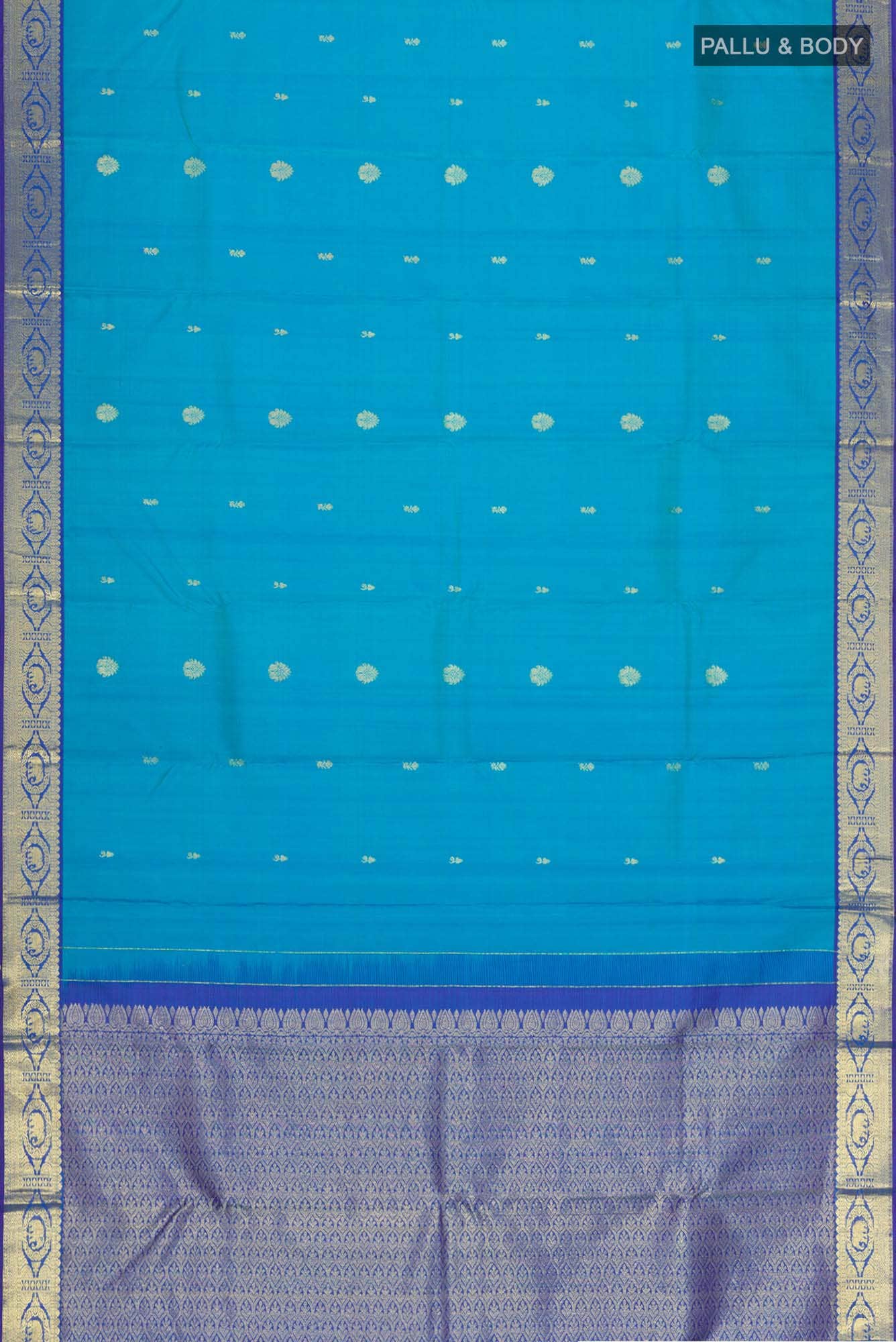 Blue Kanchipuram Silk Saree