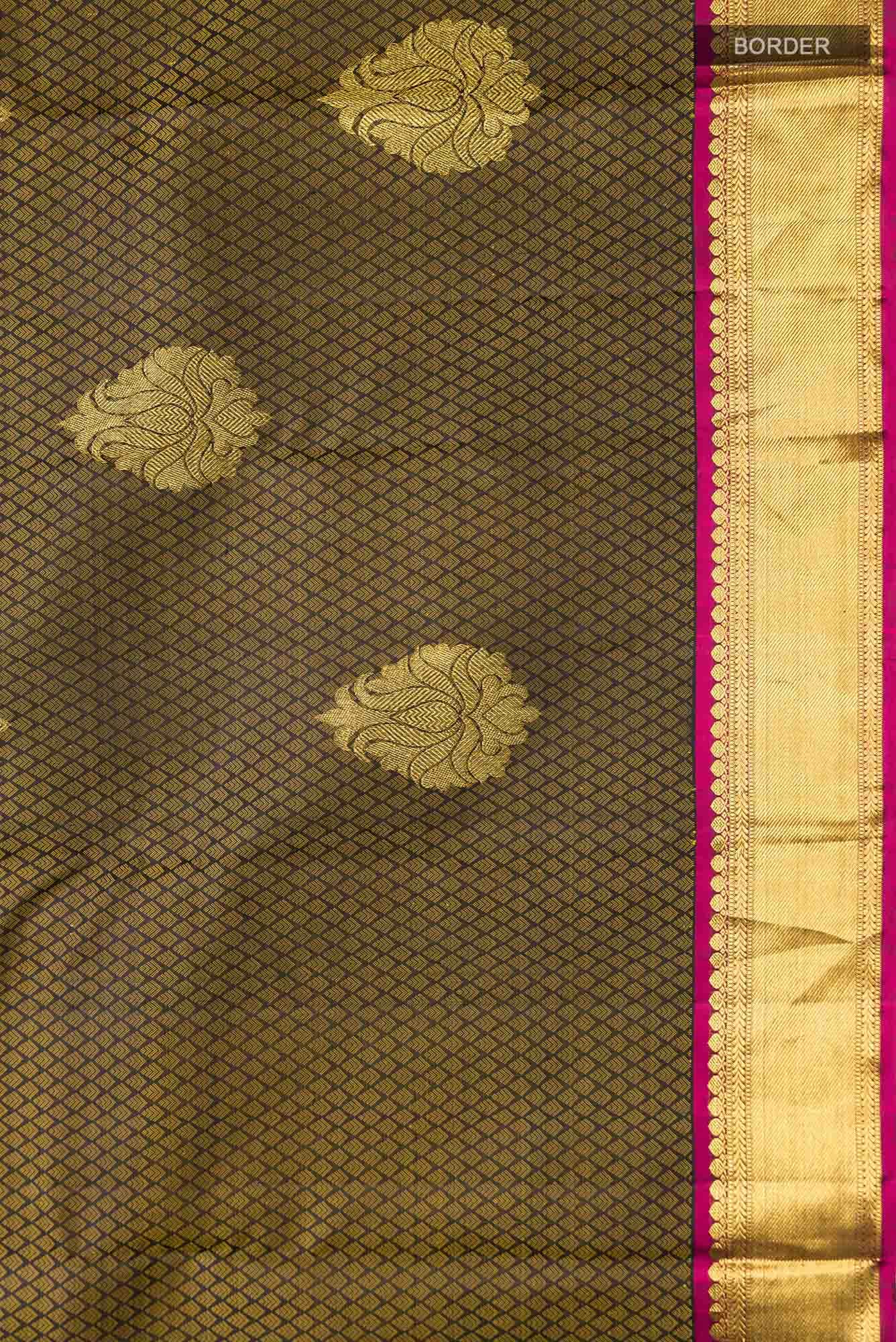 Black Kanchipuram Silk Saree