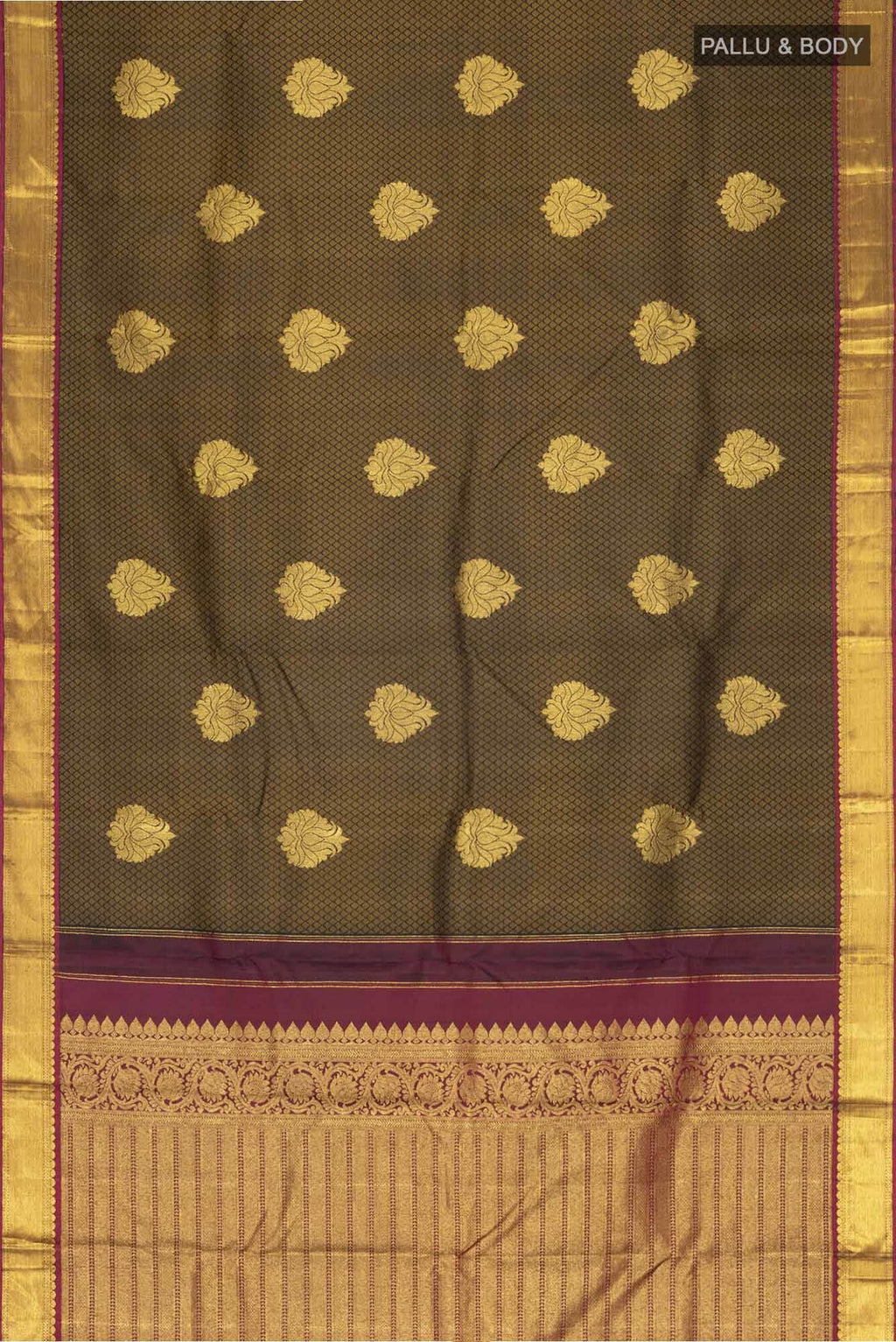 Black Kanchipuram Silk Saree