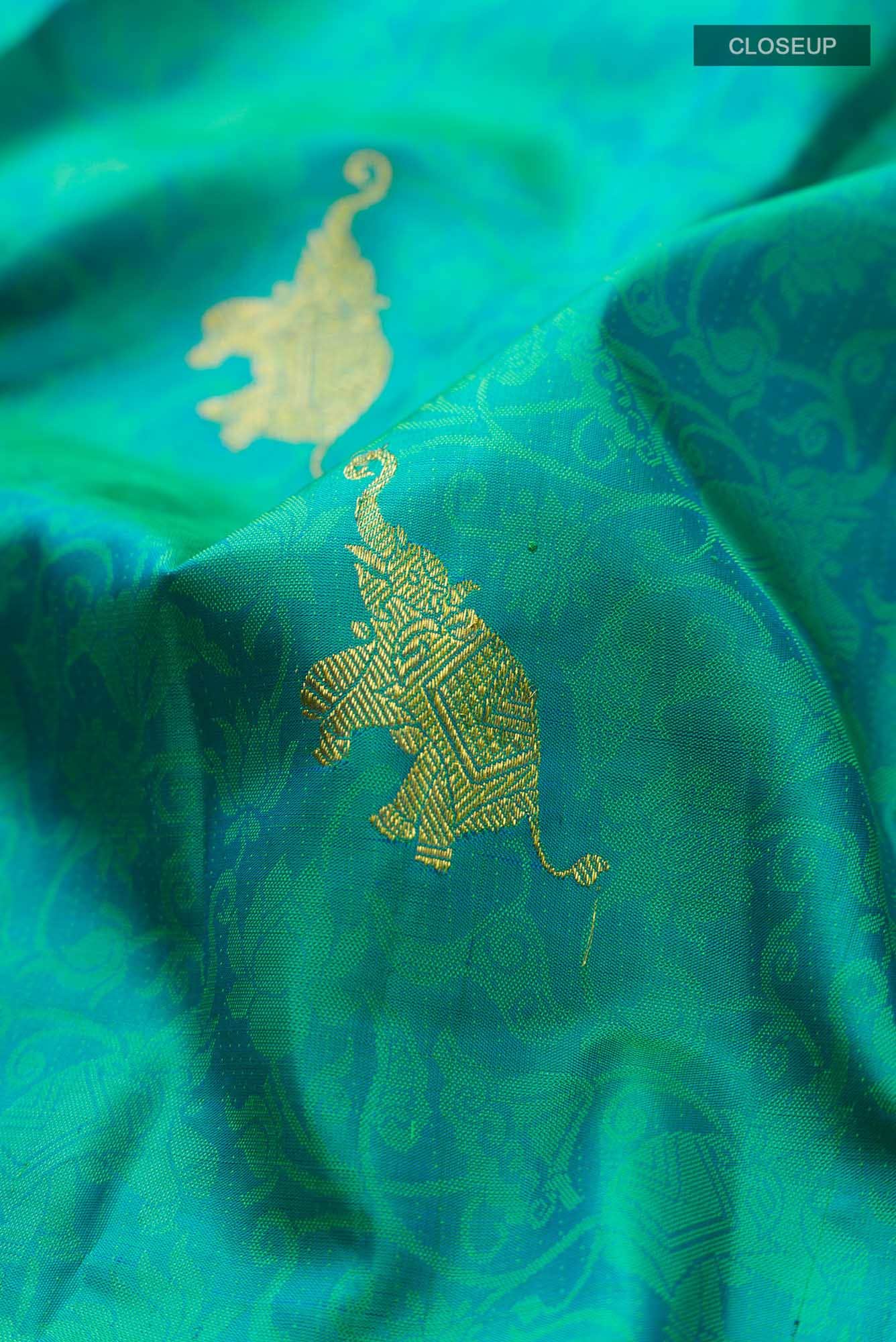 Green Kanchipuram Silk Saree