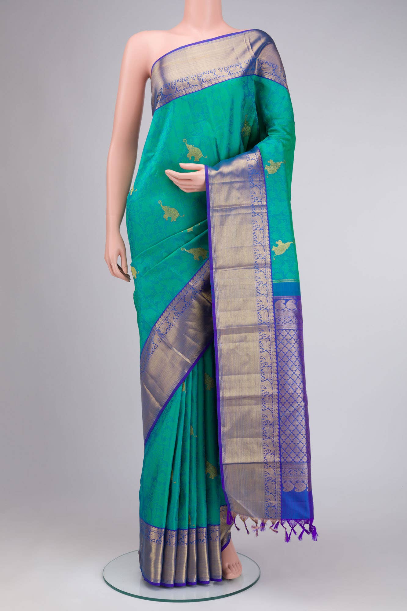 Green Kanchipuram Silk Saree