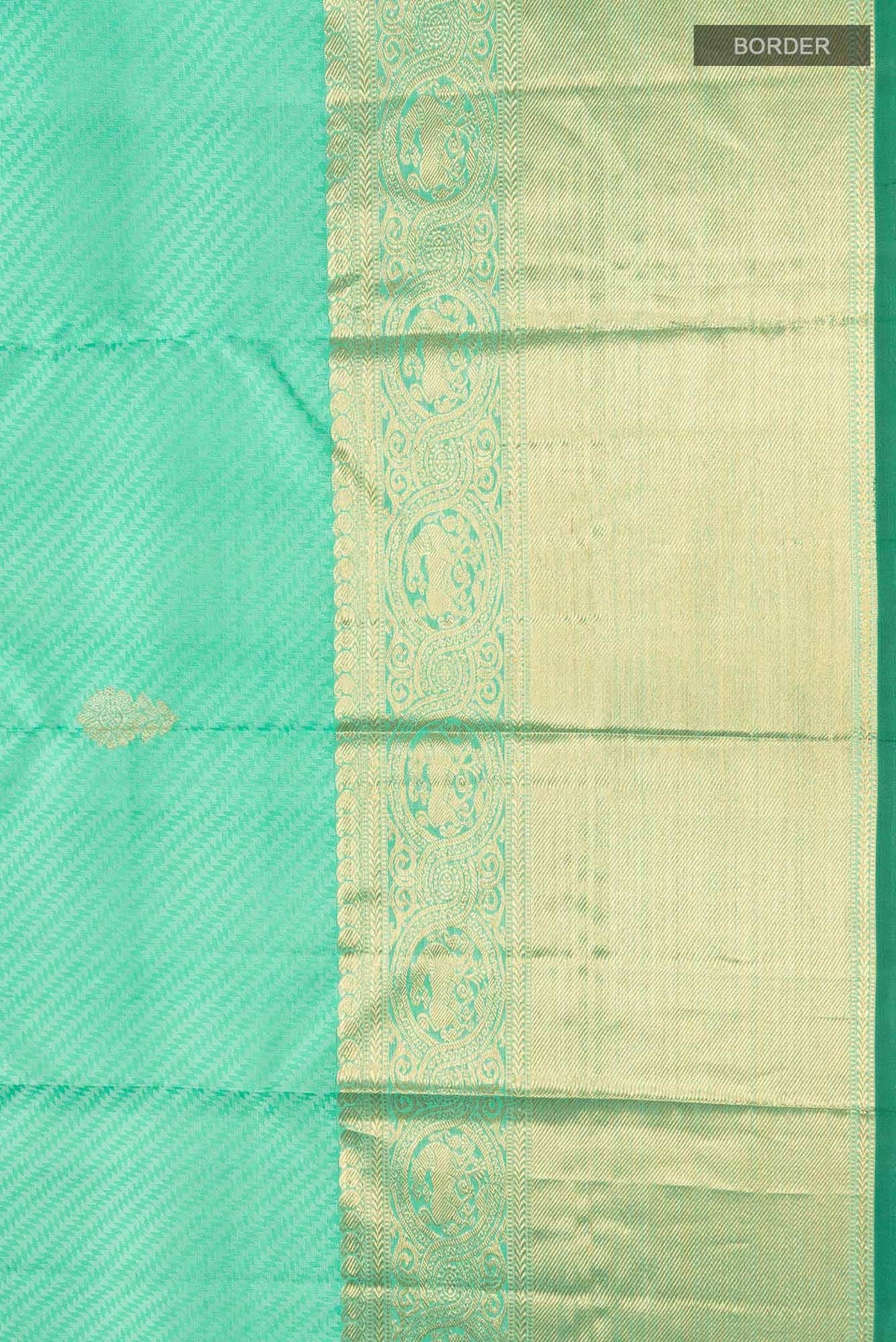 Sea Green Kanjivaram Silk Saree