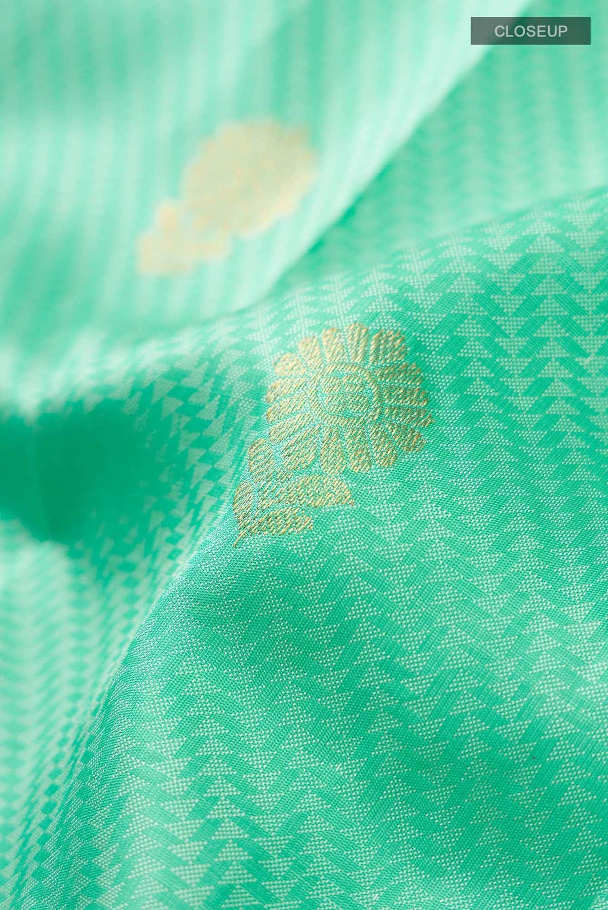 Sea Green Kanjivaram Silk Saree