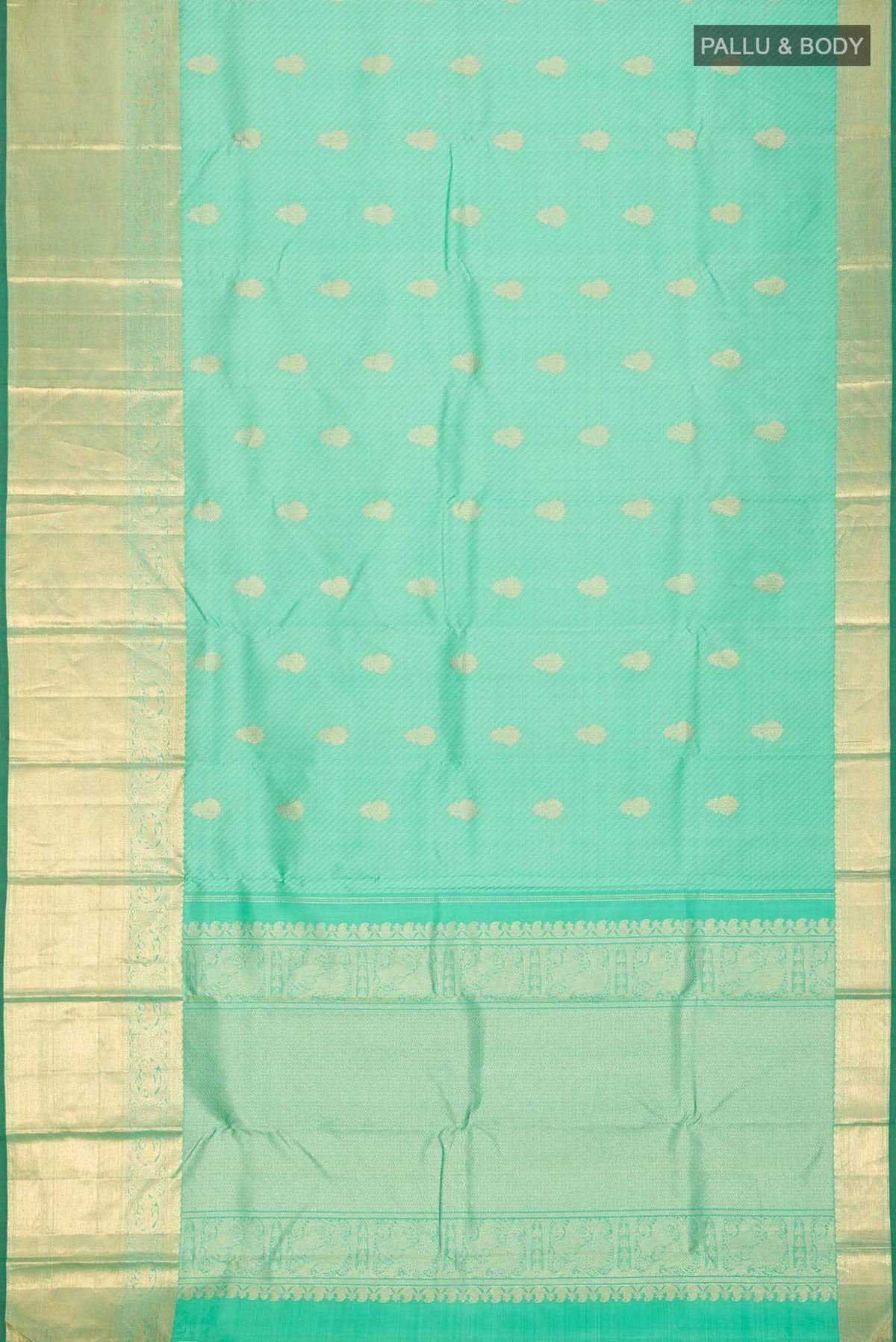 Sea Green Kanjivaram Silk Saree