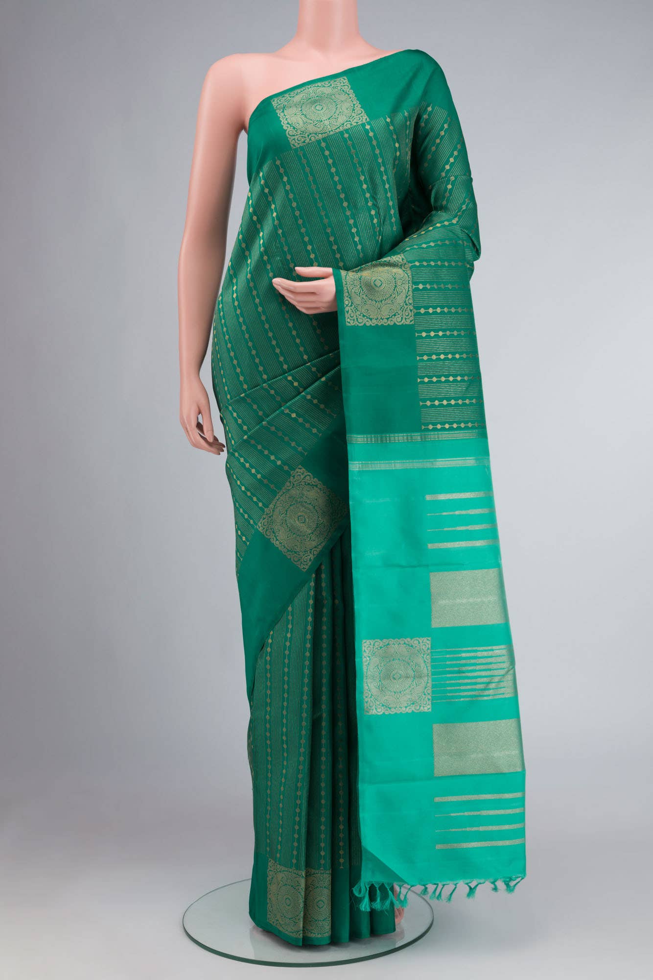 Green Kanchipuram Silk Saree