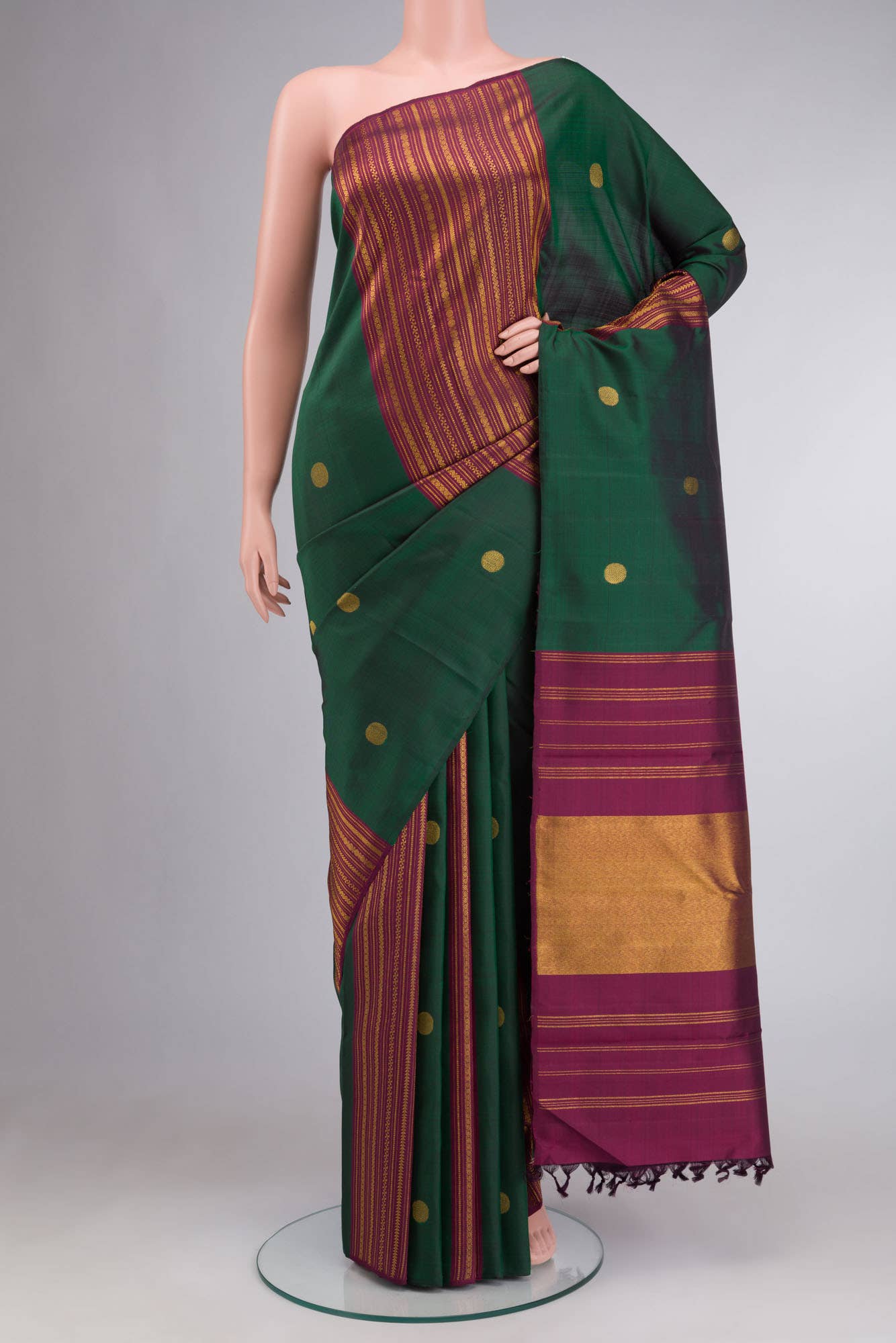 Green Kanchipuram Silk Saree