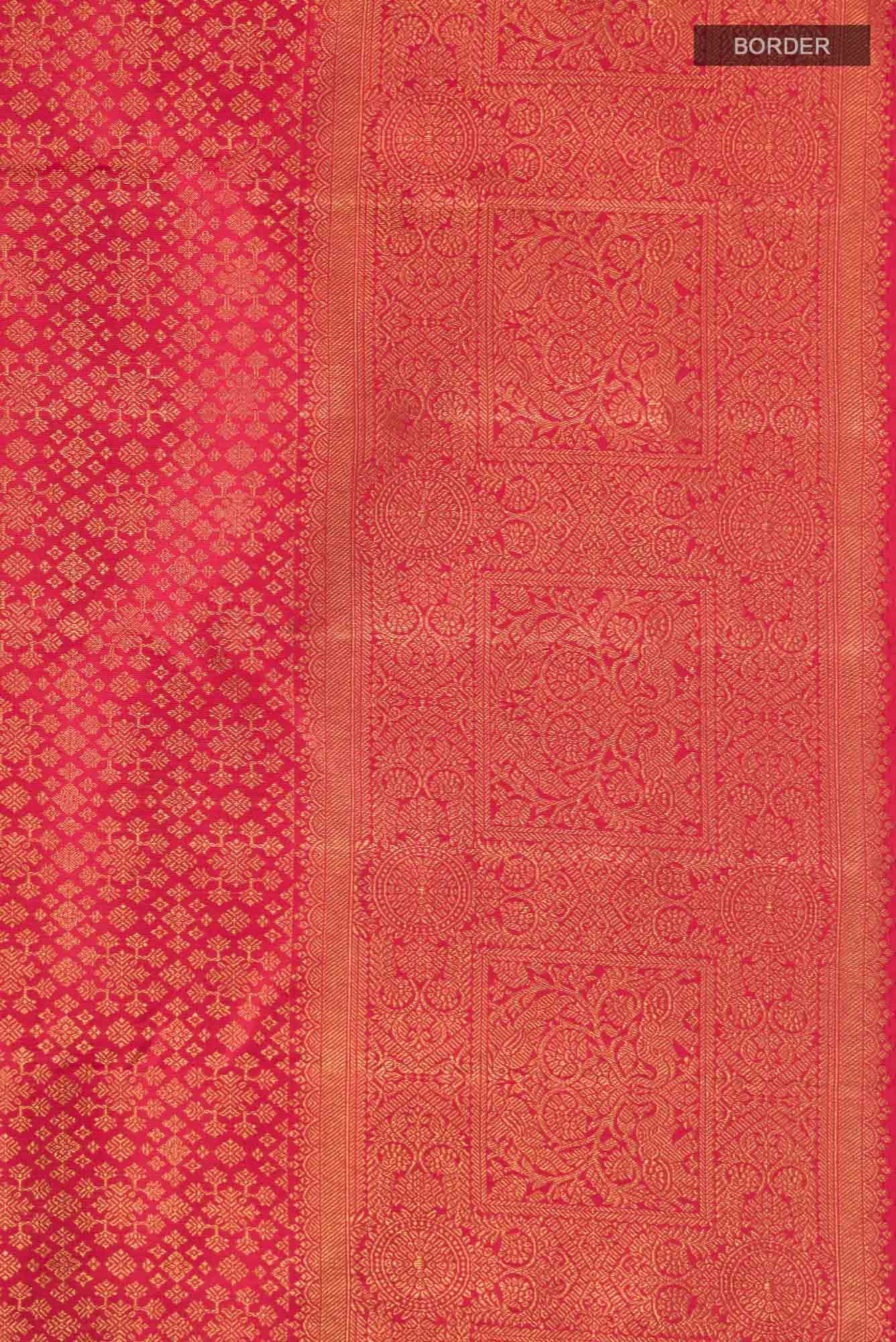 Orange Kanchipuram Silk Saree