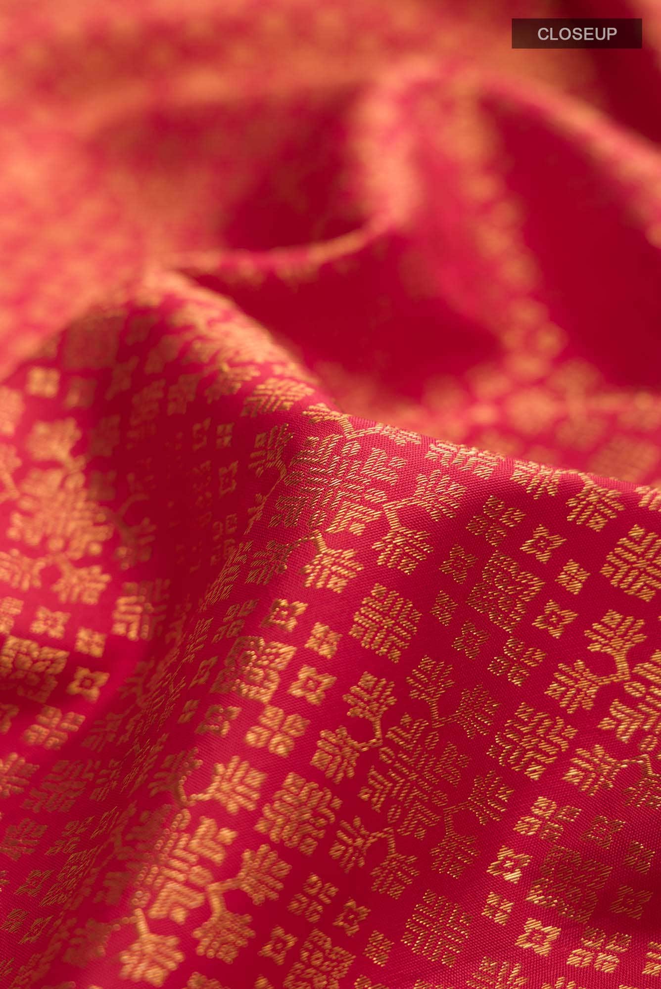 Orange Kanchipuram Silk Saree
