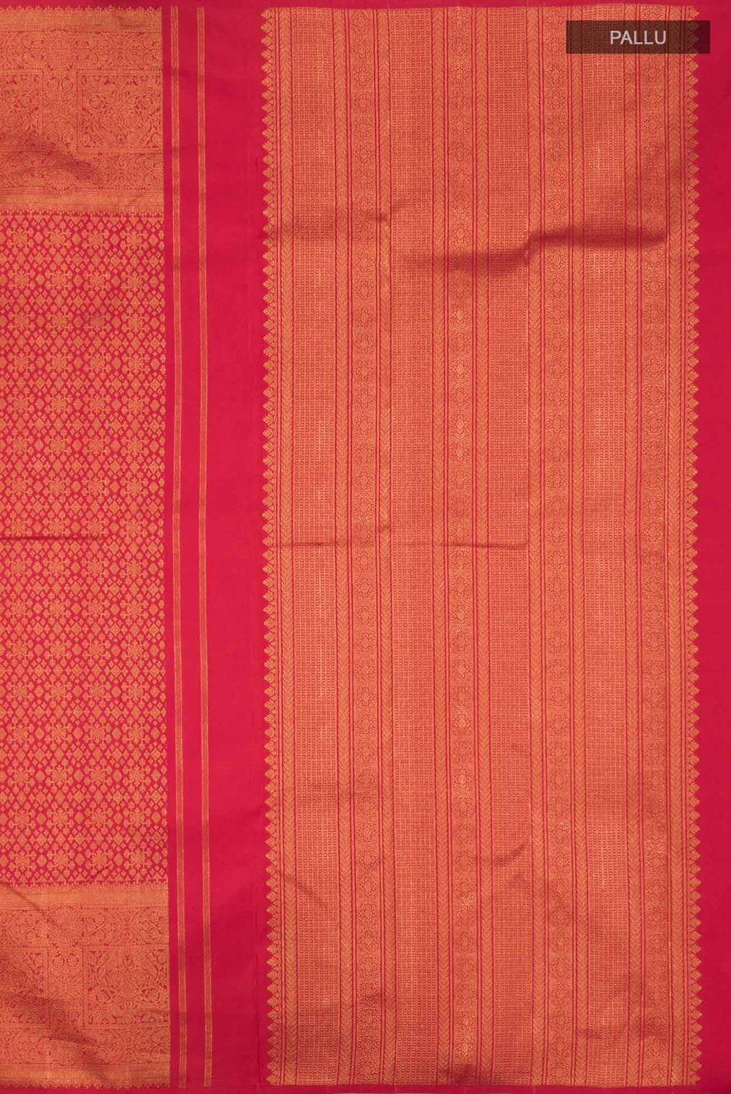 Orange Kanchipuram Silk Saree