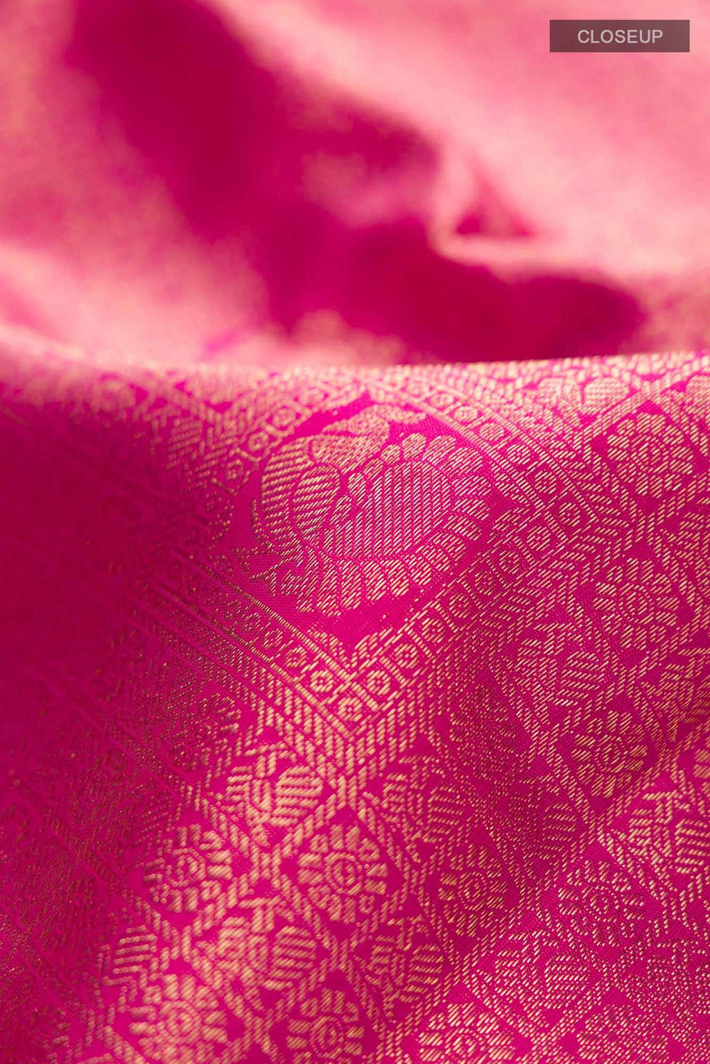 Pure Silk Pure Zari Pink Kanchipuram Saree