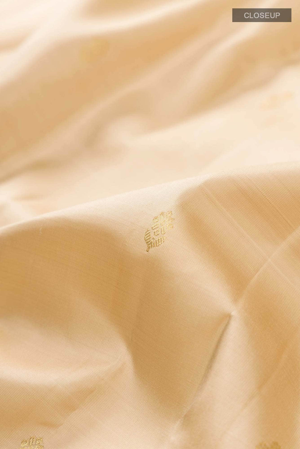 Beige Kanchipuram Silk Saree
