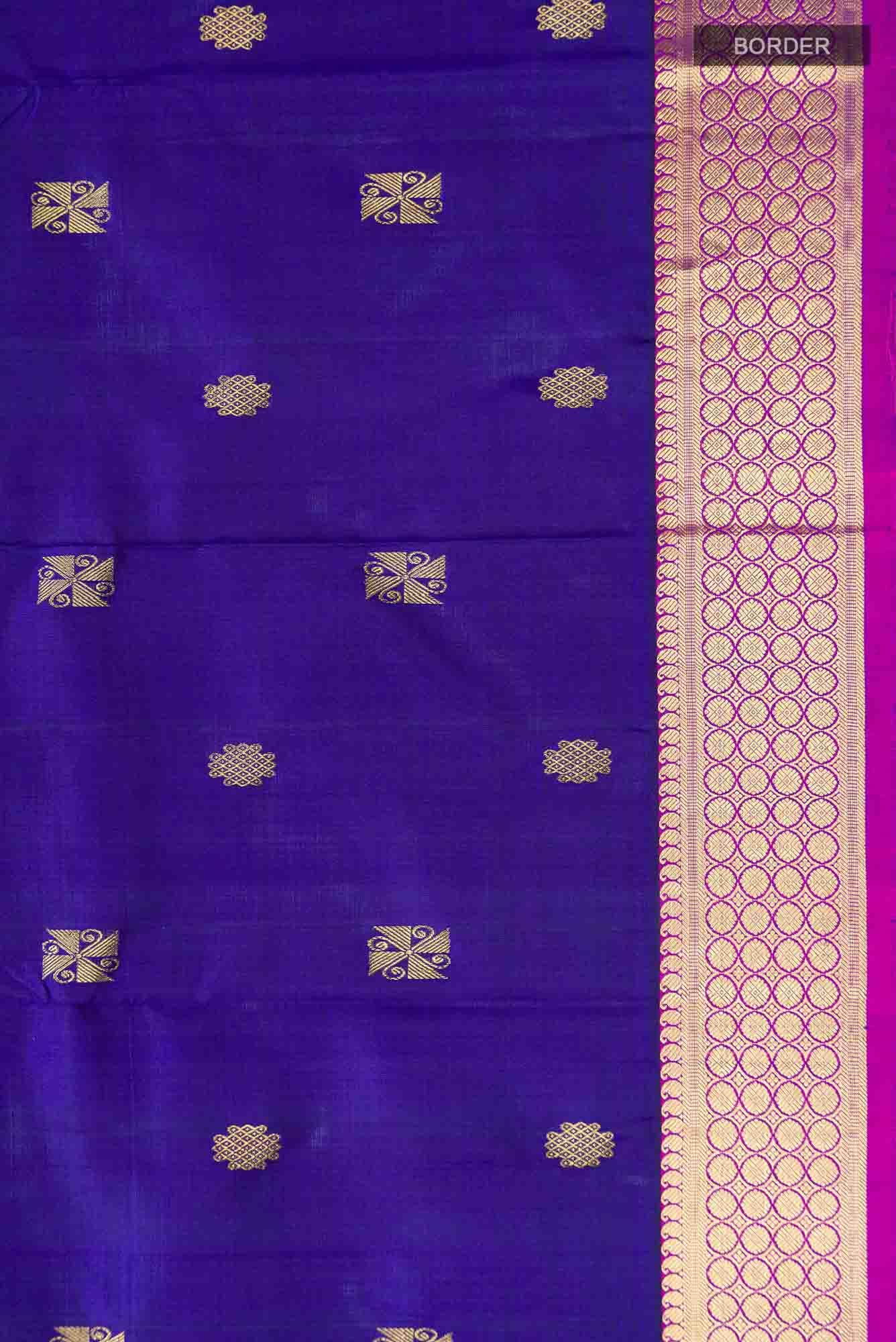 Blue Kanchipuram Silk Saree