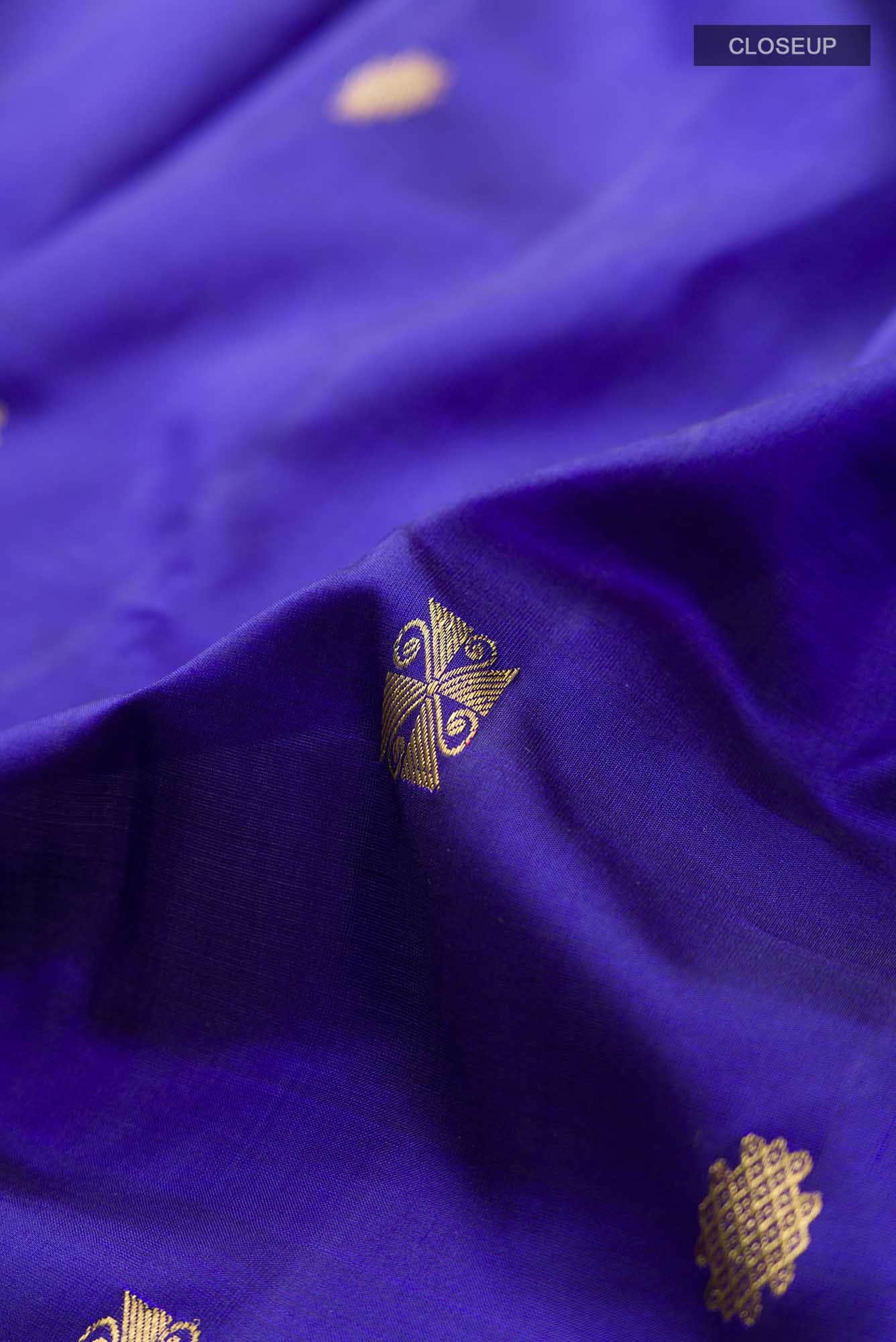 Blue Kanchipuram Silk Saree