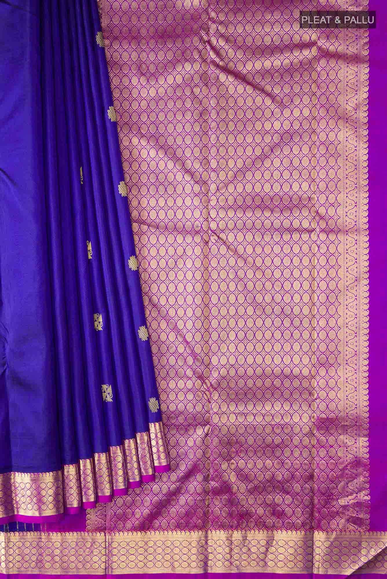Blue Kanchipuram Silk Saree