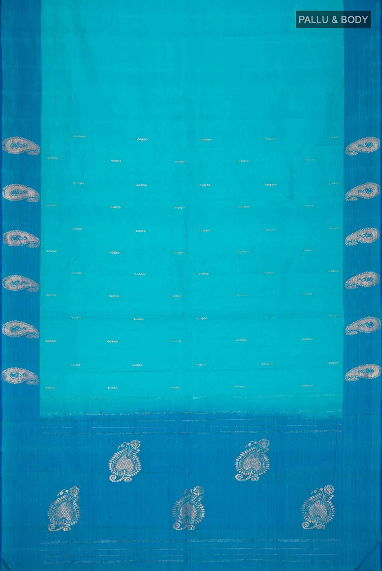 Blue Kanchipuram Silk Saree