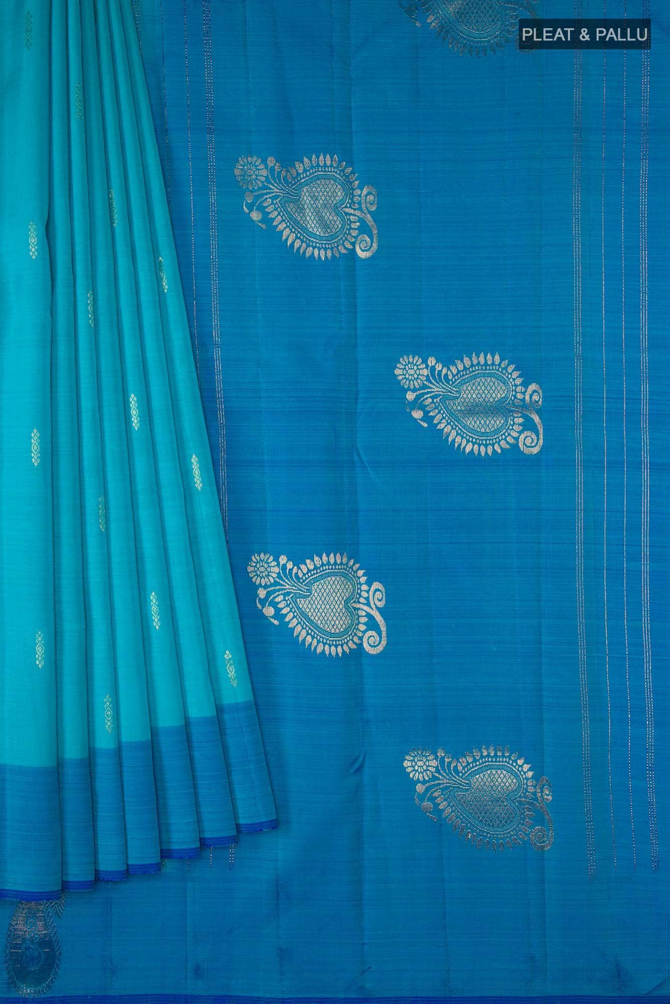 Blue Kanchipuram Silk Saree