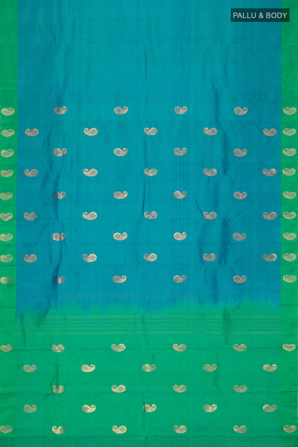 Blue Kanchipuram Silk Saree