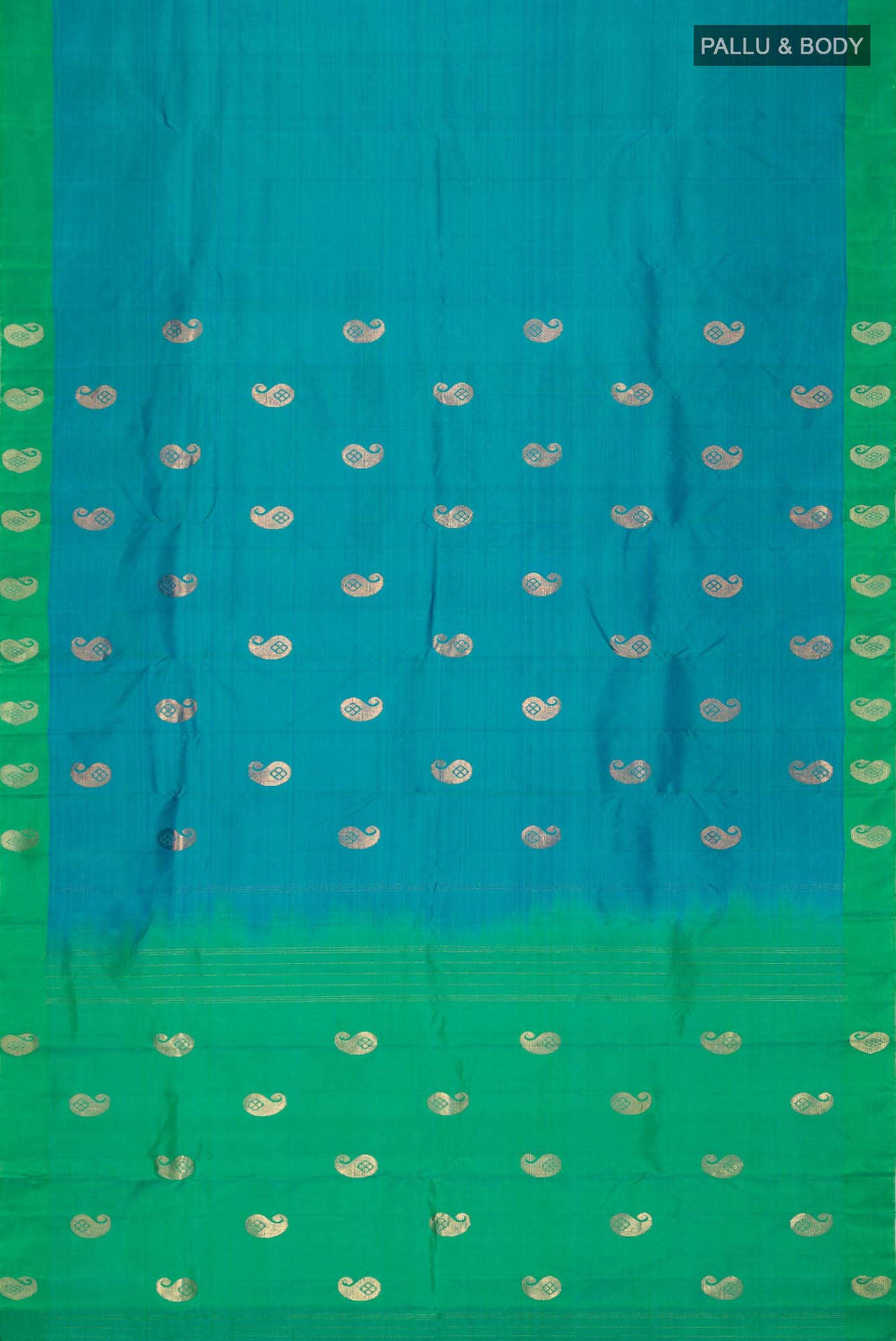 Blue Kanchipuram Silk Saree