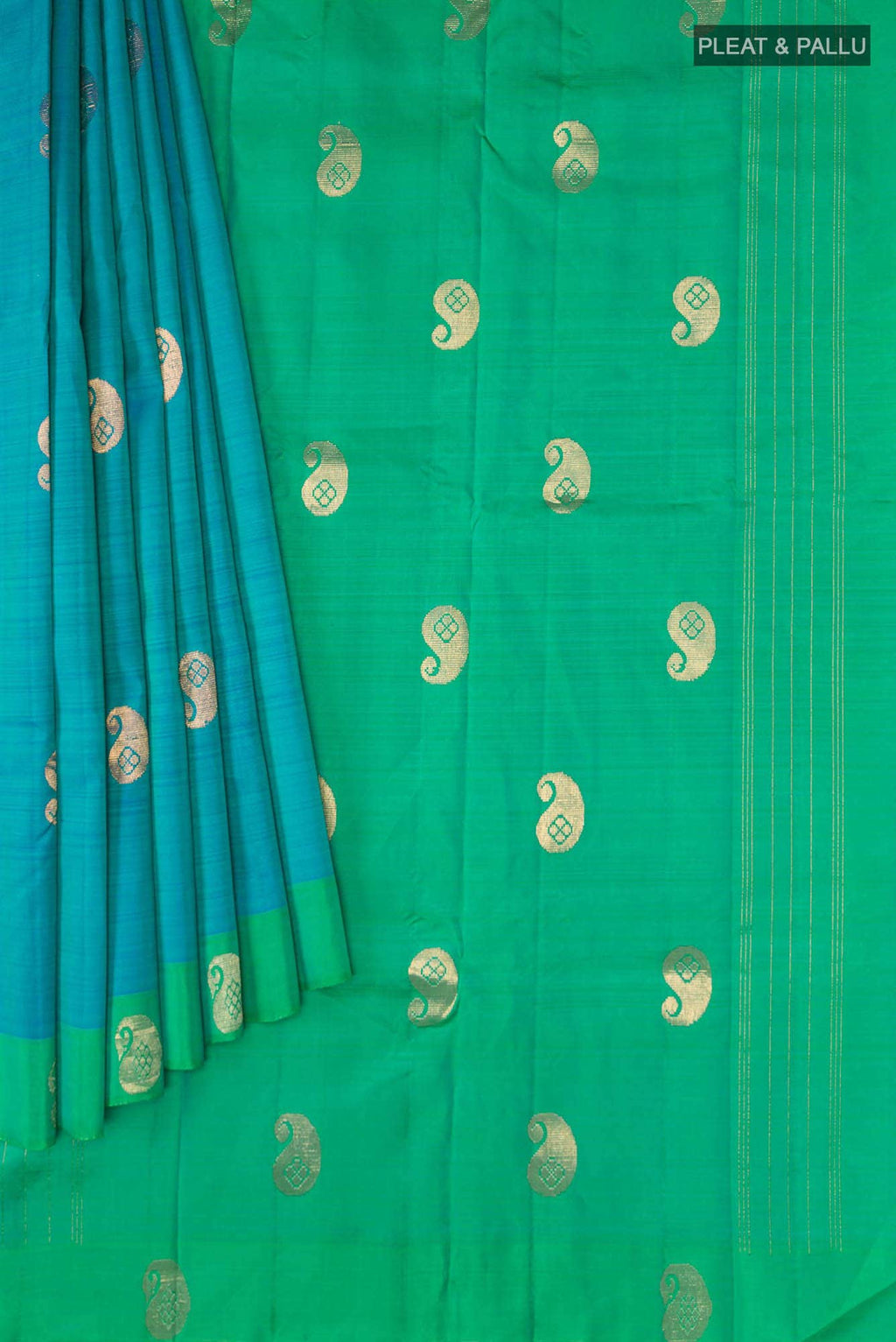 Blue Kanchipuram Silk Saree