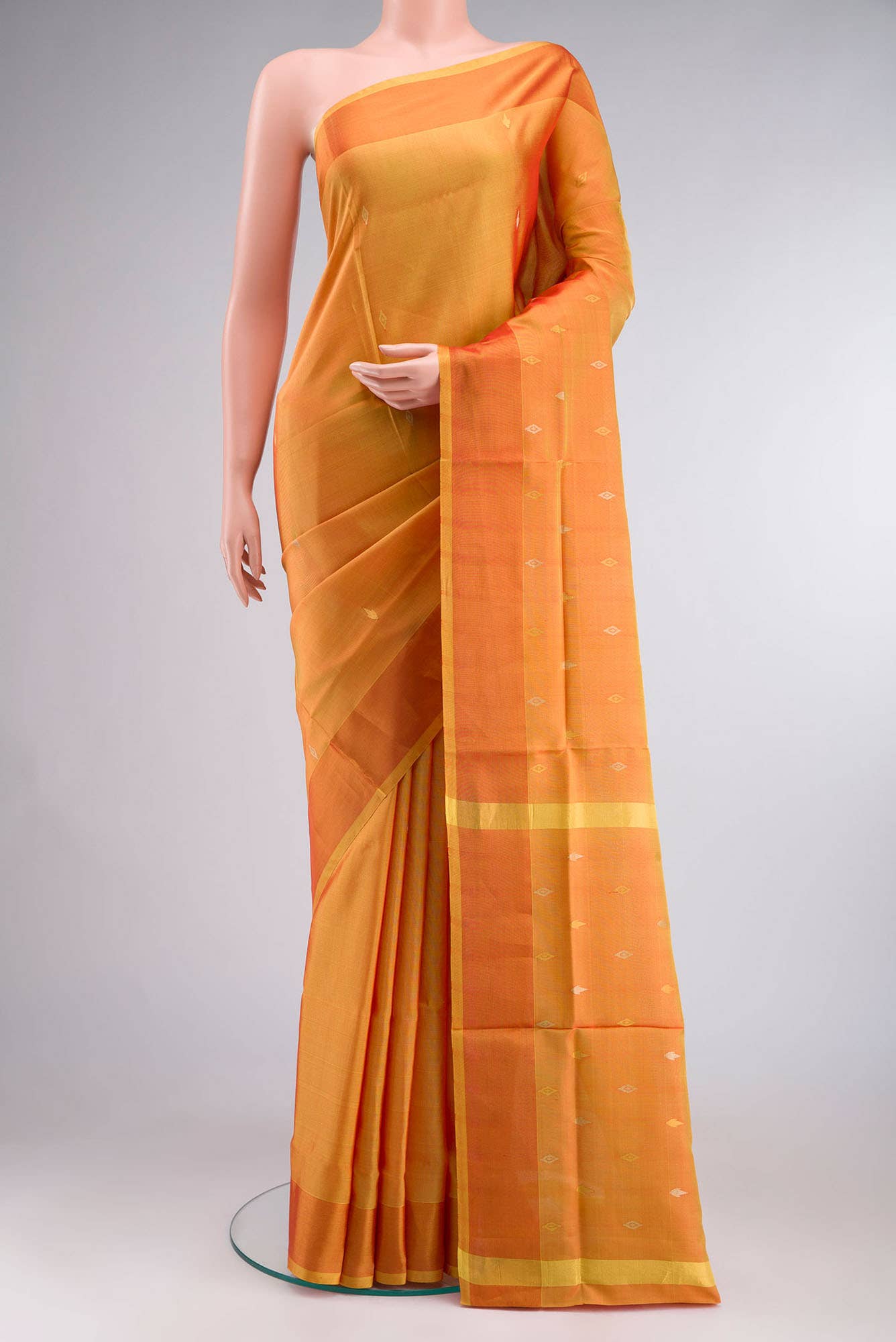 Mustard Uppada Silk Saree