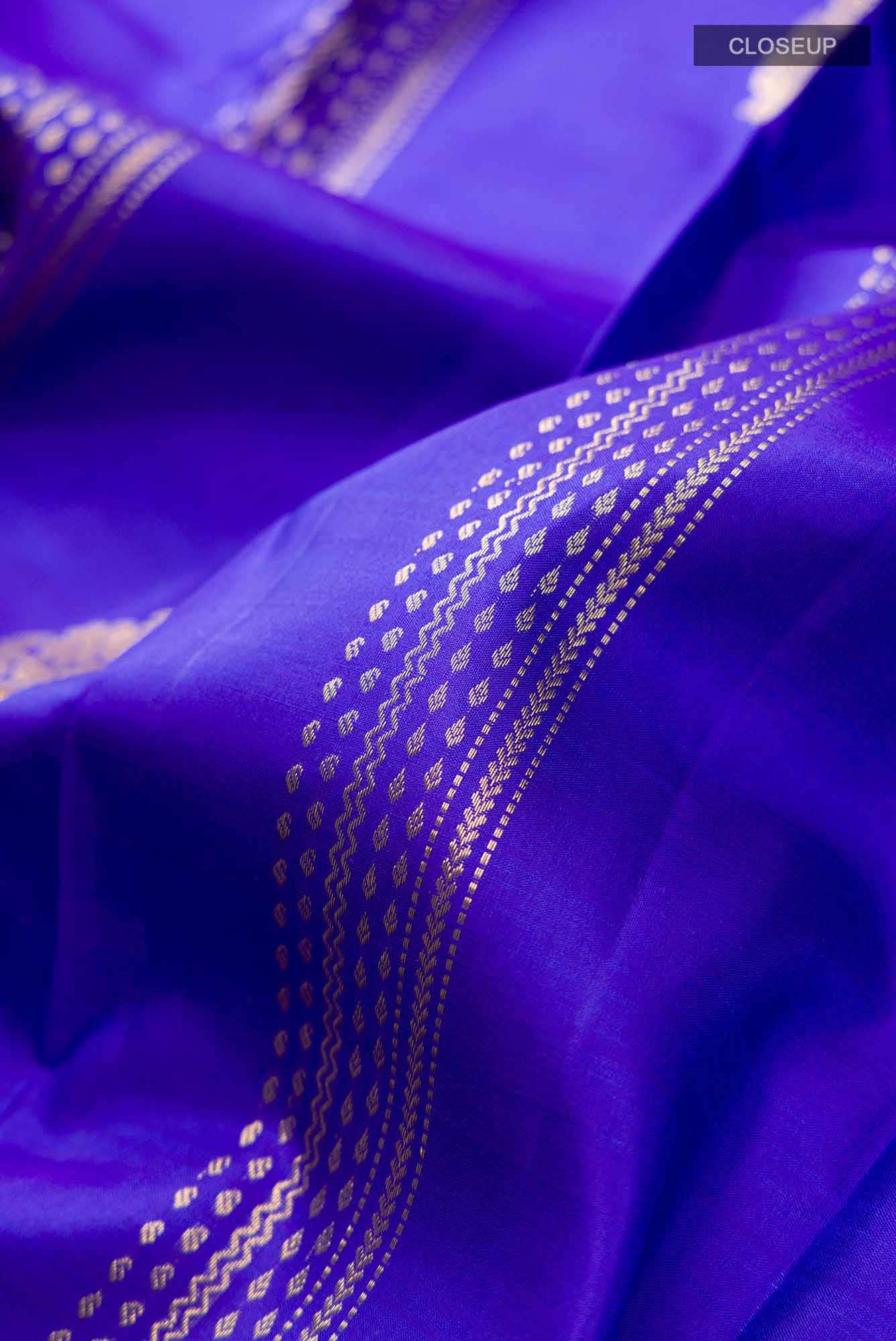 Blue Kanchipuram Silk Saree