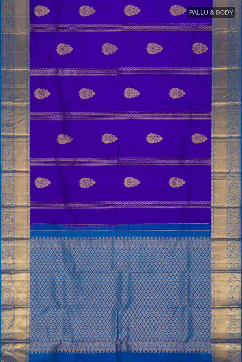 Blue Kanchipuram Silk Saree
