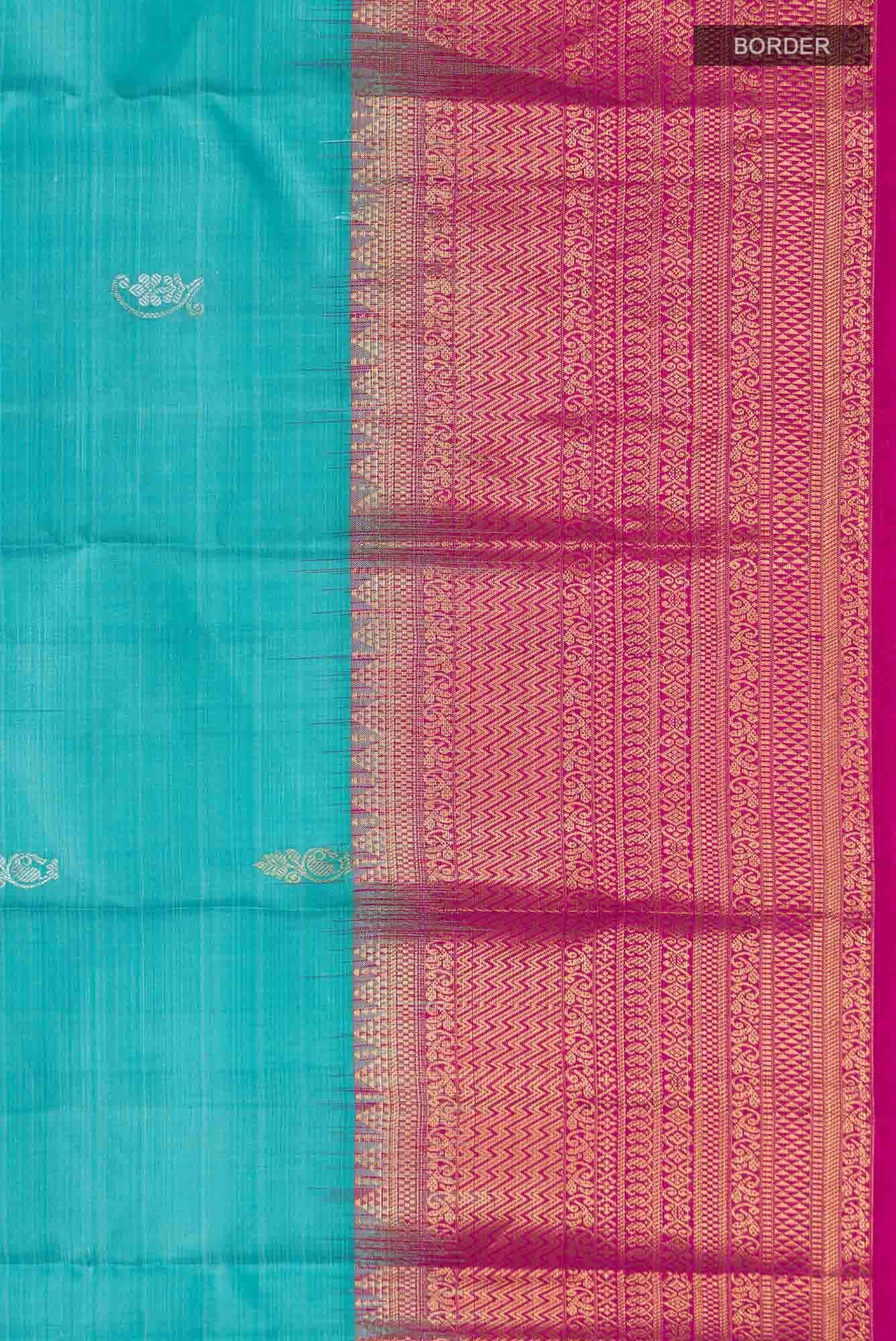 Blue Kanchipuram Silk Saree