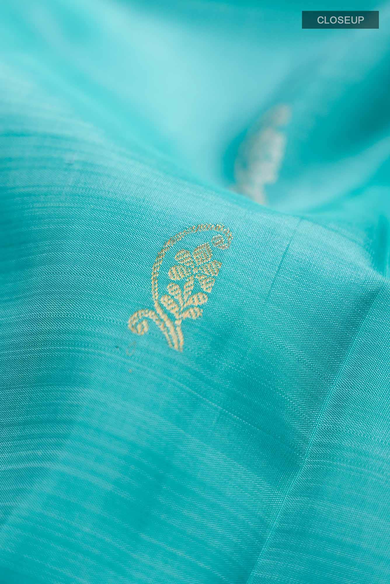 Blue Kanchipuram Silk Saree