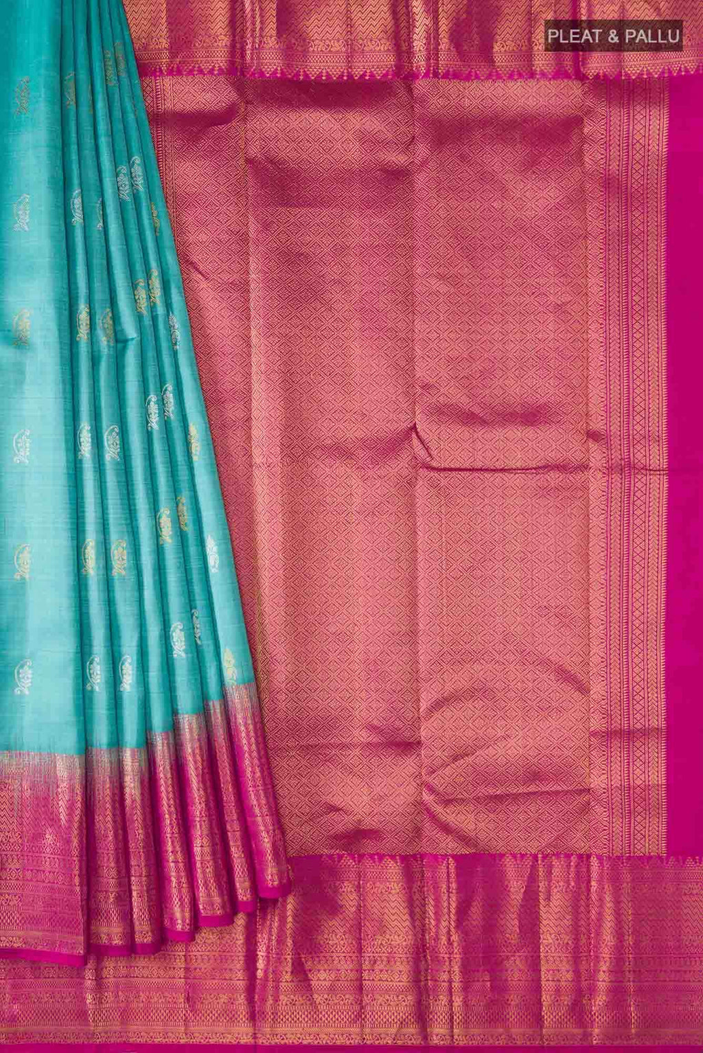 Blue Kanchipuram Silk Saree