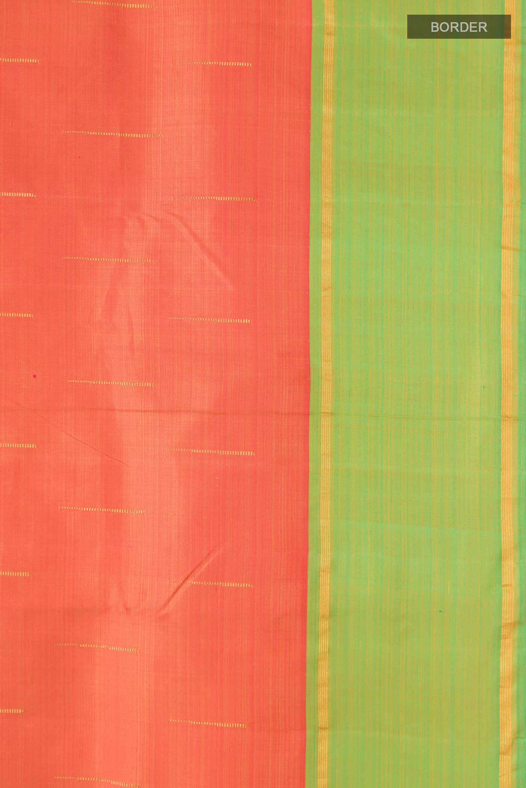 Orange Kanchipuram Silk Saree