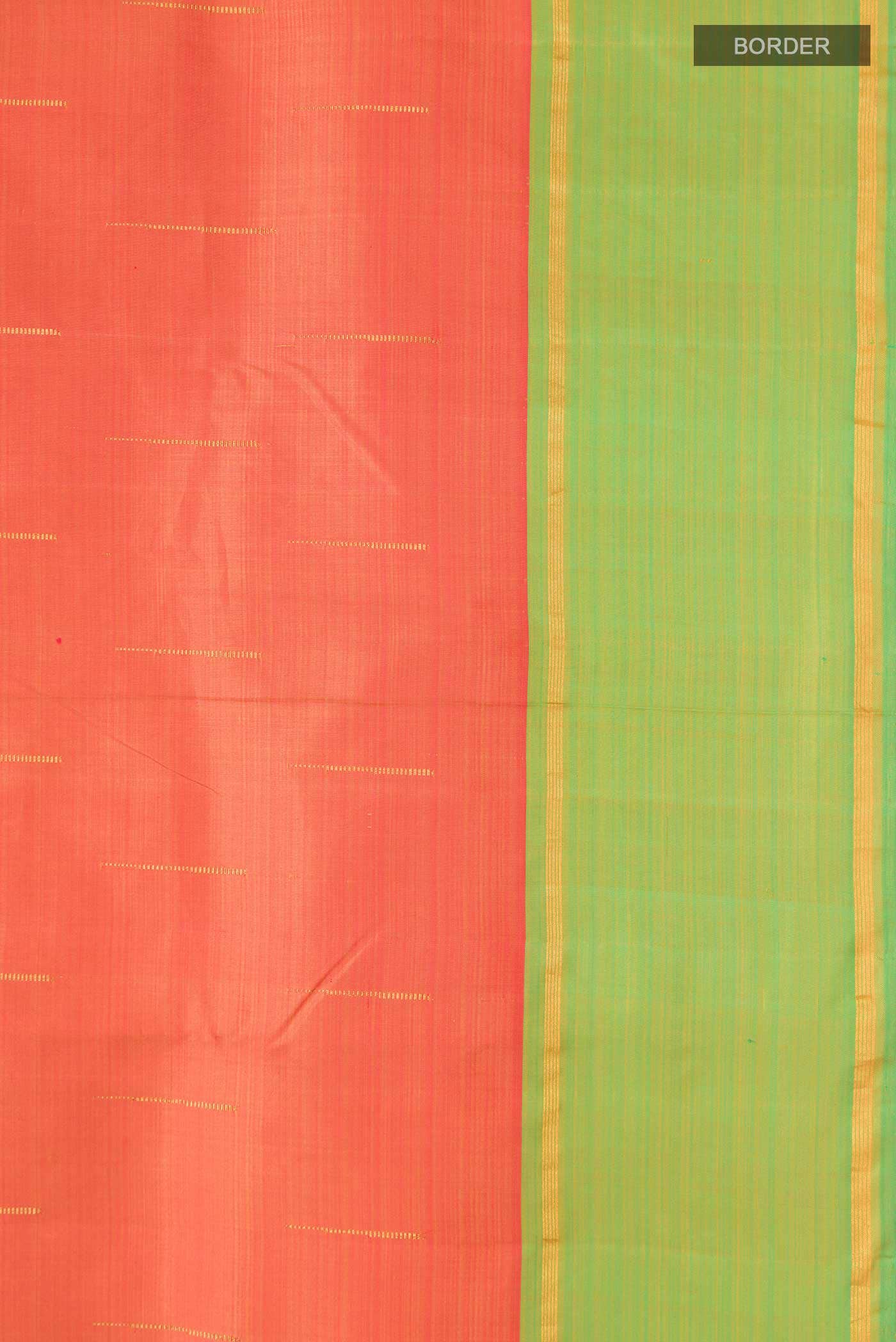 Orange Kanchipuram Silk Saree
