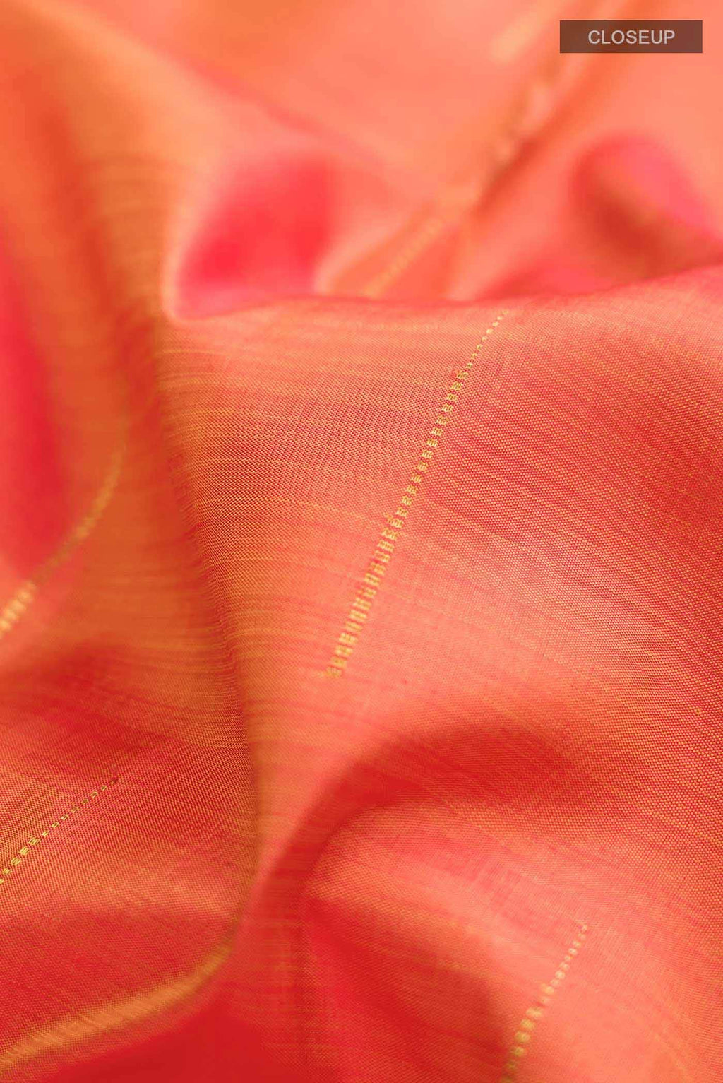 Orange Kanchipuram Silk Saree